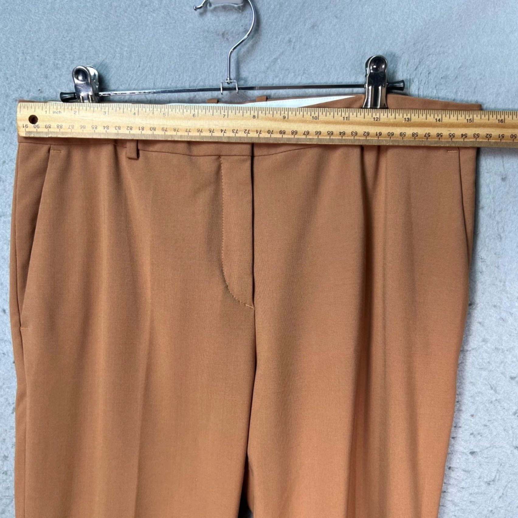 Acne Studios Acne Studios Mens Pants 38 Tan Wool Blend Tailored Trousers Brown Polyester Wool Straight Front Dress Pants Mens 38 Vintage No 7/10 Mild Stain Size US 38 / EU 54 - 5 Thumbnail