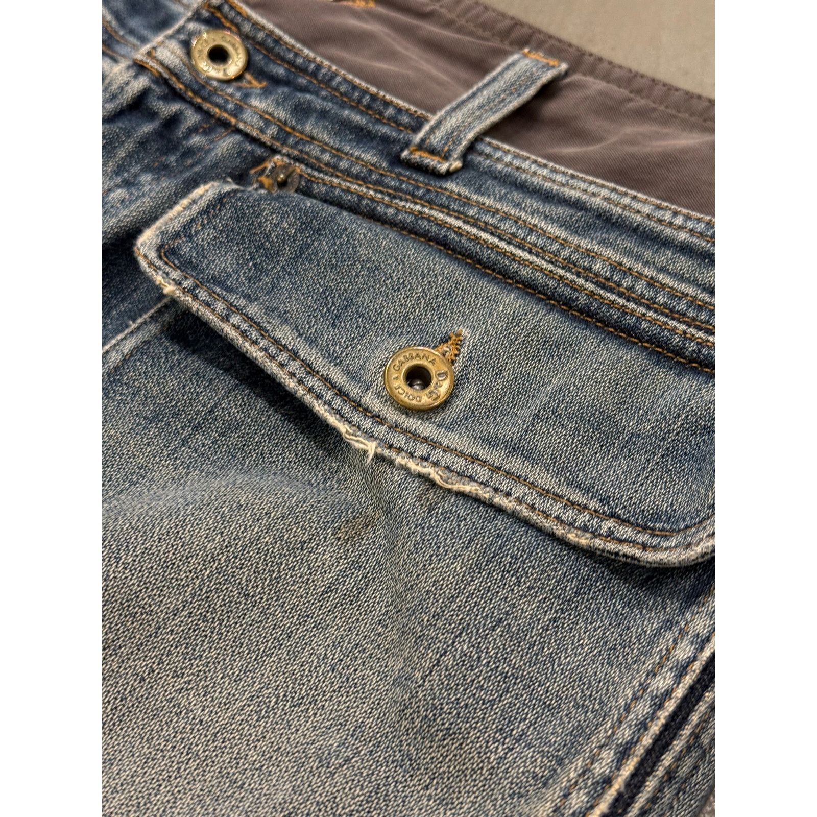 Dolce & Gabbana A/W2003 Dolce & Gabbana double waisted cargo pants Size US 32 / EU 48 - 6 Thumbnail