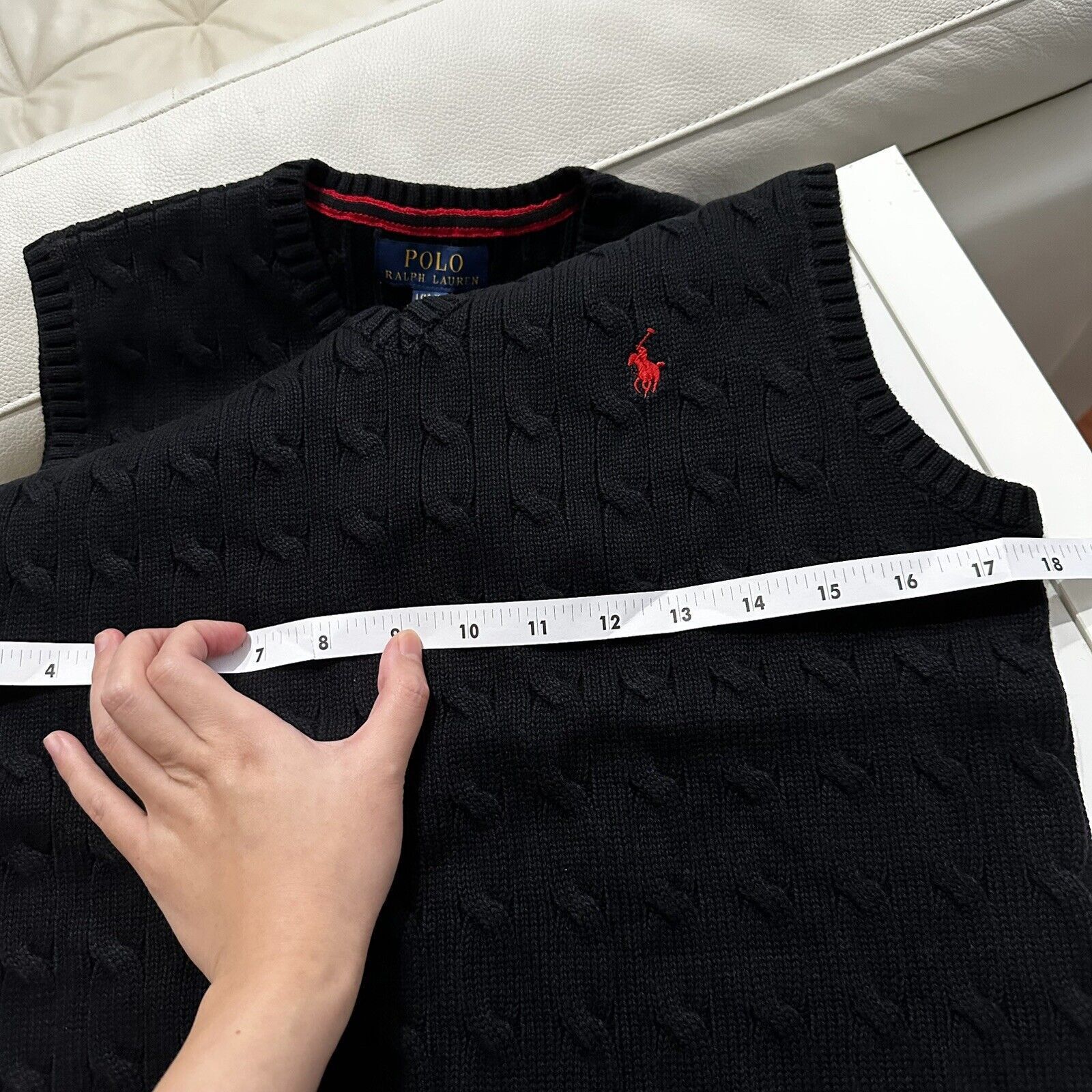 Polo Ralph Lauren New Polo Ralph Lauren Big Kids Cable Cotton Sweater Vest L Size US L / EU 52-54 / 3 - 5 Thumbnail