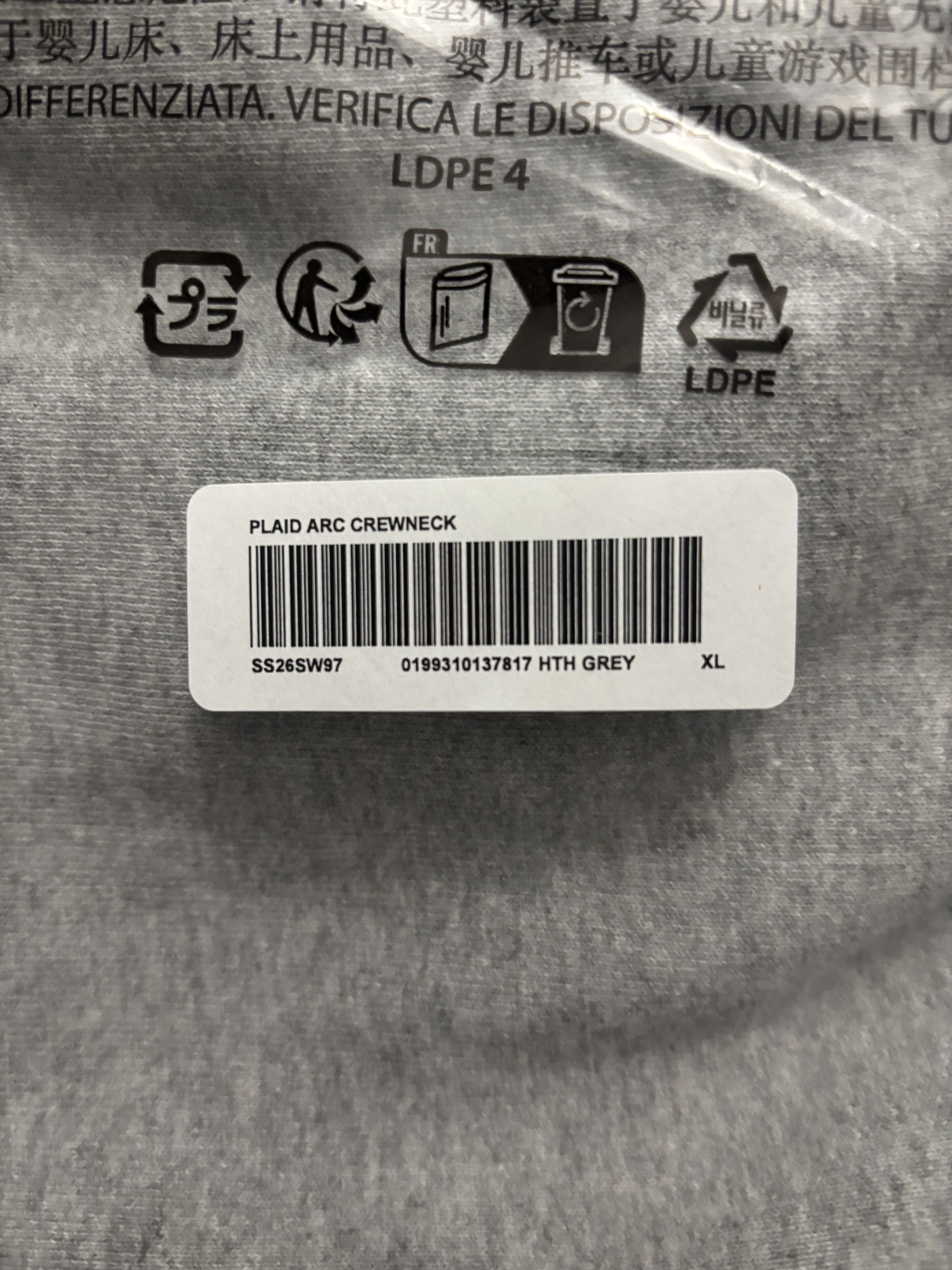 Supreme (SS26) Week 5 | Plaid Arch Crewneck Size US XL / EU 56 / 4 - 3 Thumbnail