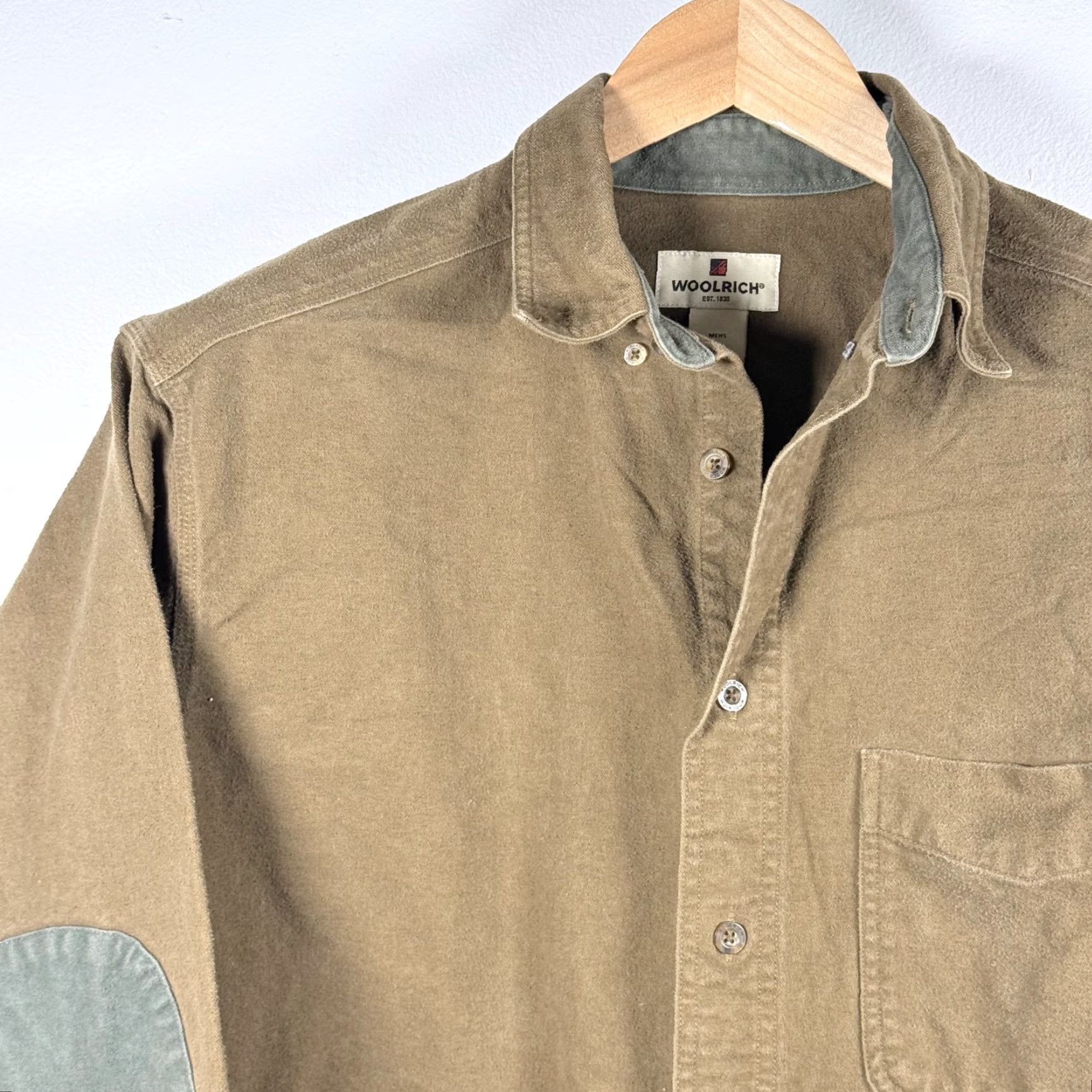 Vintage VINTAGE Woolrich Shirt Brown Plaid Long Sleeve Button-Down Mens Large Size US L / EU 52-54 / 3 - 3 Thumbnail
