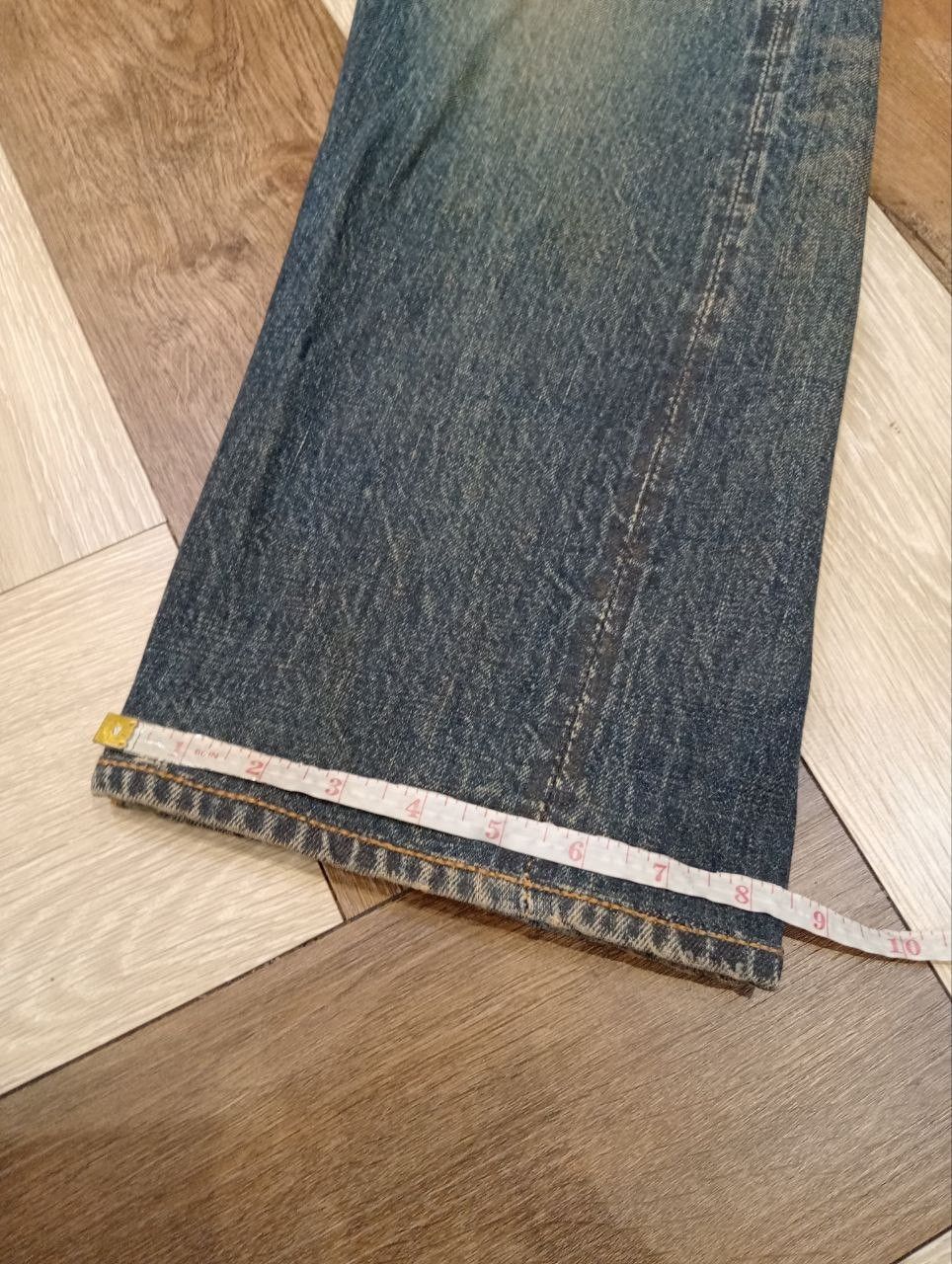 Warehouse BLUE & GRAY BY WAREHOUSE JAPAN WASHED BLUE SELVEDGE DENIM Size US 33 - 19 Thumbnail