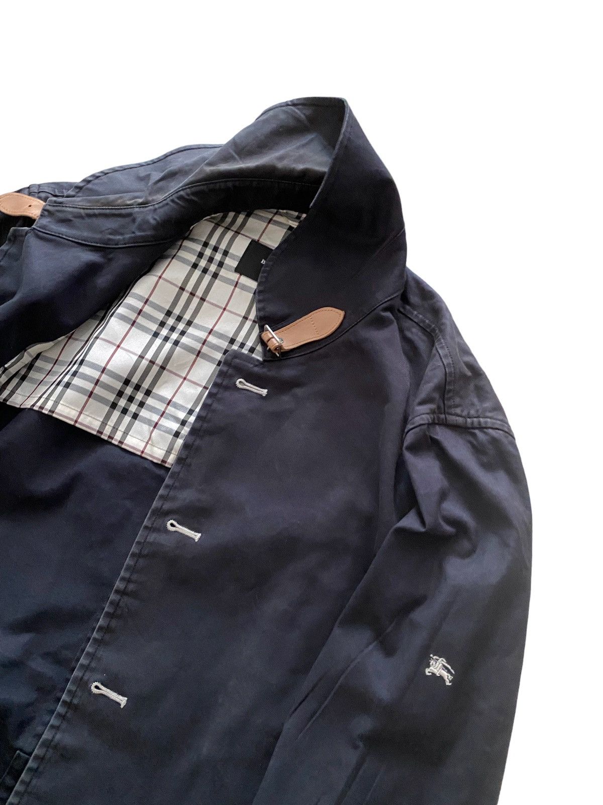 Burberry × Vintage Vintage BURBERRY LOGO Jacket Silver Button Punk design rare Size US L / EU 52-54 / 3 - 6 Thumbnail