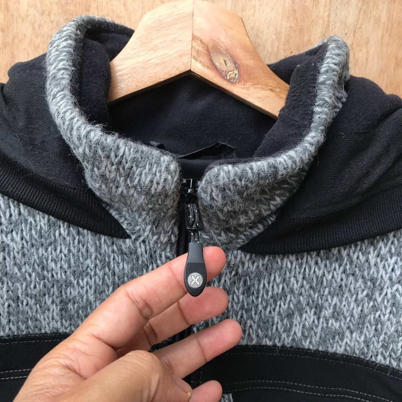 Japanese Brand MONTURA REMIX BIKER KNIT JACKET OUTDOOR JUMPER HOODIE Size US L / EU 52-54 / 3 - 7 Thumbnail