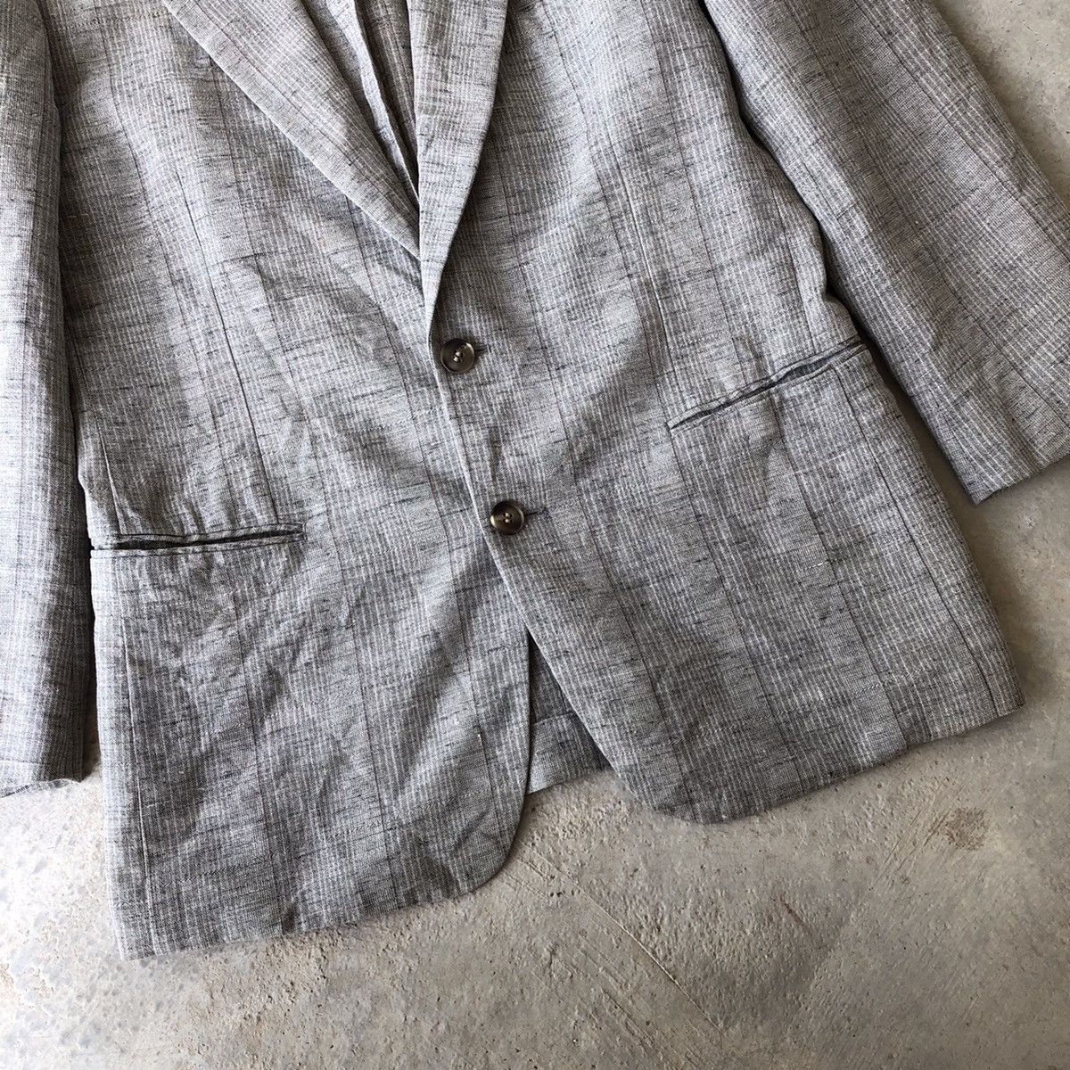 Japanese Brand × Yves Saint Laurent YVES SAINT LAURENT Plaid Blazer Coat Size 44R - 6 Thumbnail