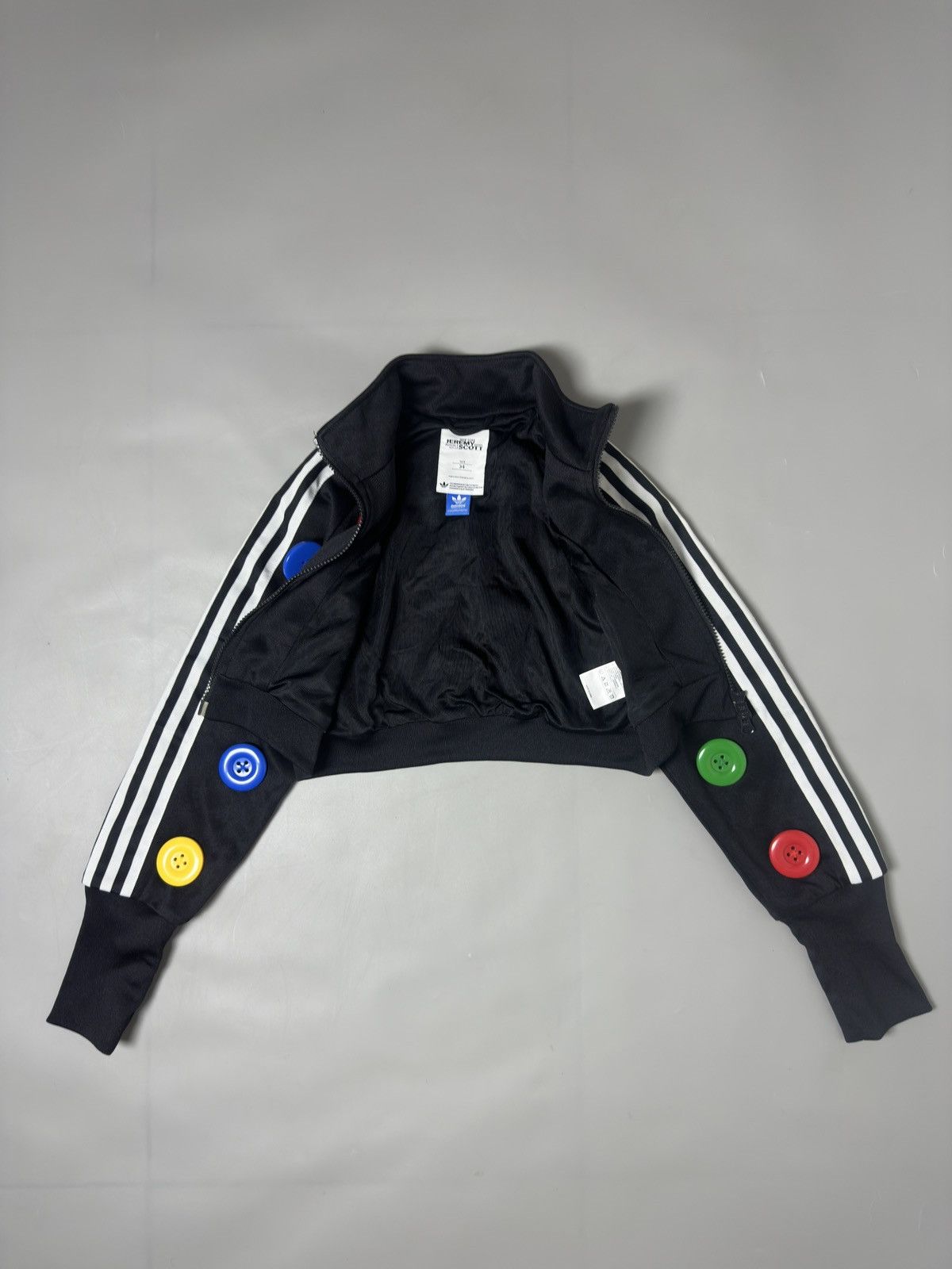 Adidas × Jeremy Scott Adidas Originals Jeremy Scott Katy Perry Buttons Jacket Size US XXS / EU 40 - 5 Thumbnail