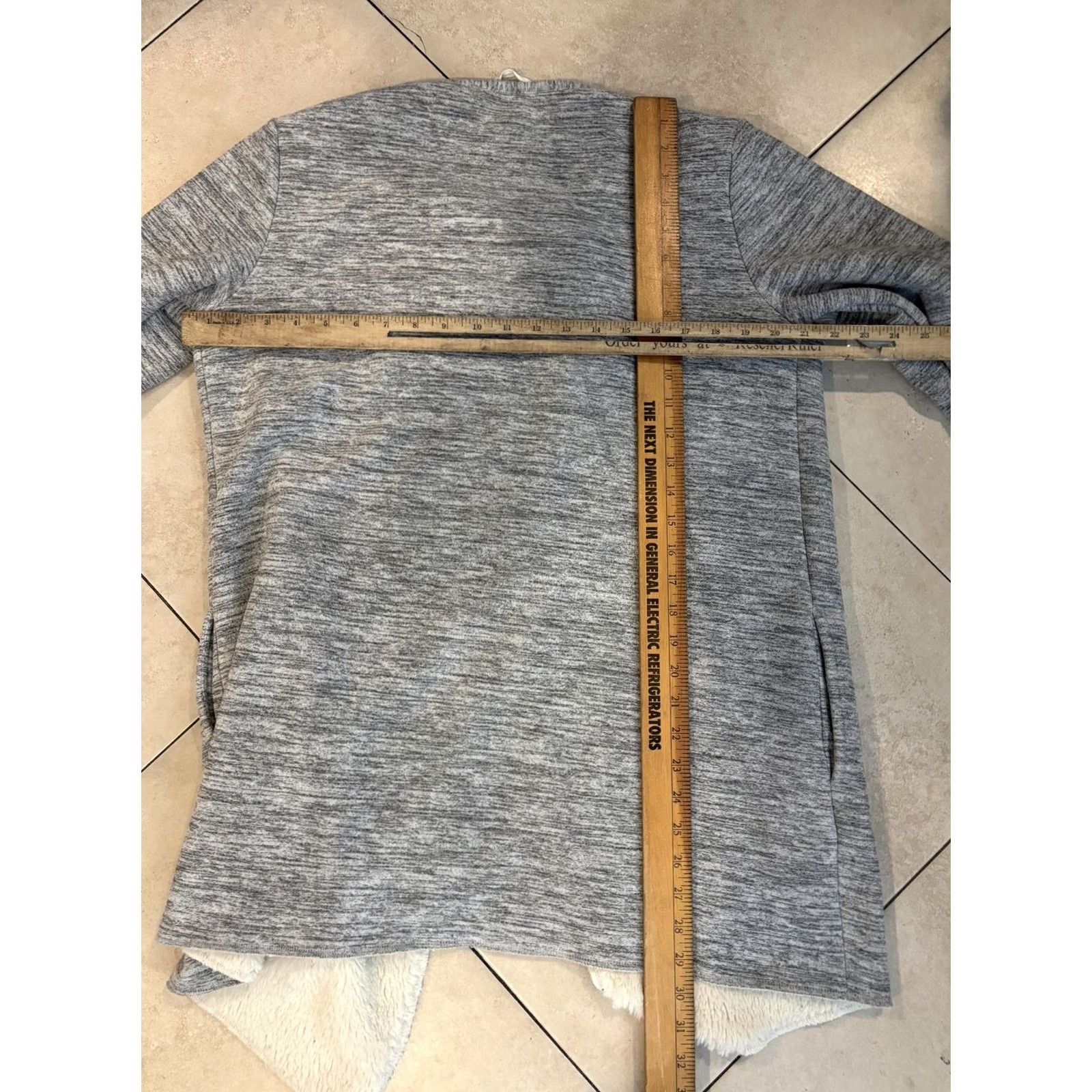 Ugg UGG Coatigan Jacket Womens M Gray Fleece Open Front Sherpa Lined Cardigan Size M / US 6-8 / IT 42-44 - 6 Thumbnail