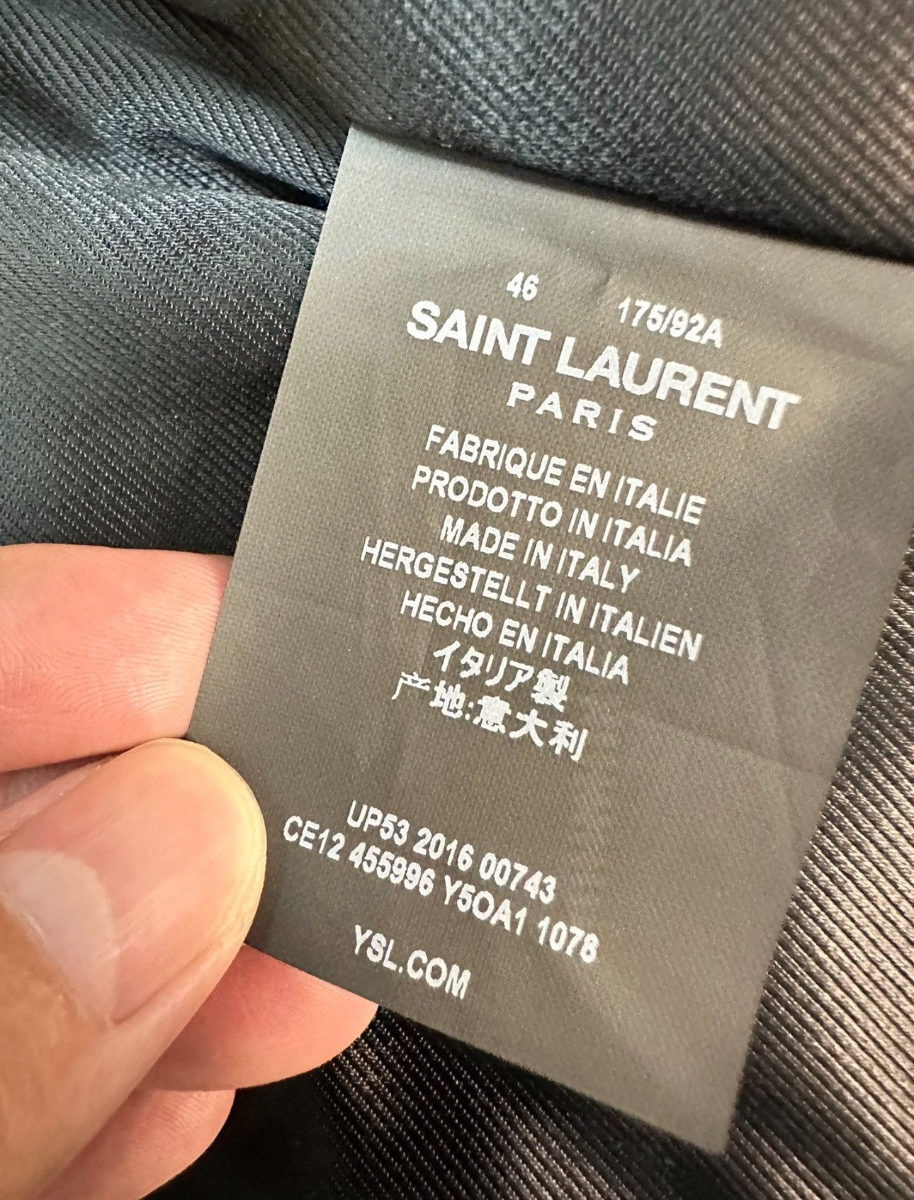 Saint Laurent Paris Saint Laurent Paris SS16 Studded L01 Sz. 46 Size US S / EU 44-46 / 1 - 5 Thumbnail