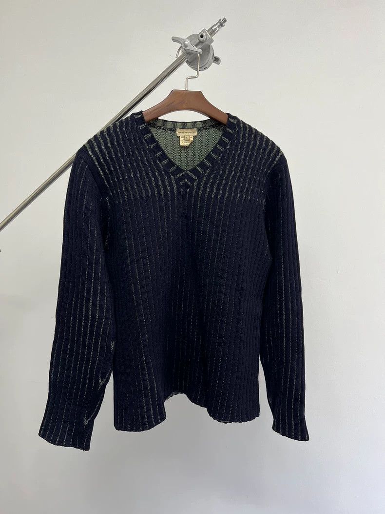 Dries Van Noten dries van noten Striped knit V-neck sweater 2506-Nextarrow Size US L / EU 52-54 / 3 - 2 Thumbnail