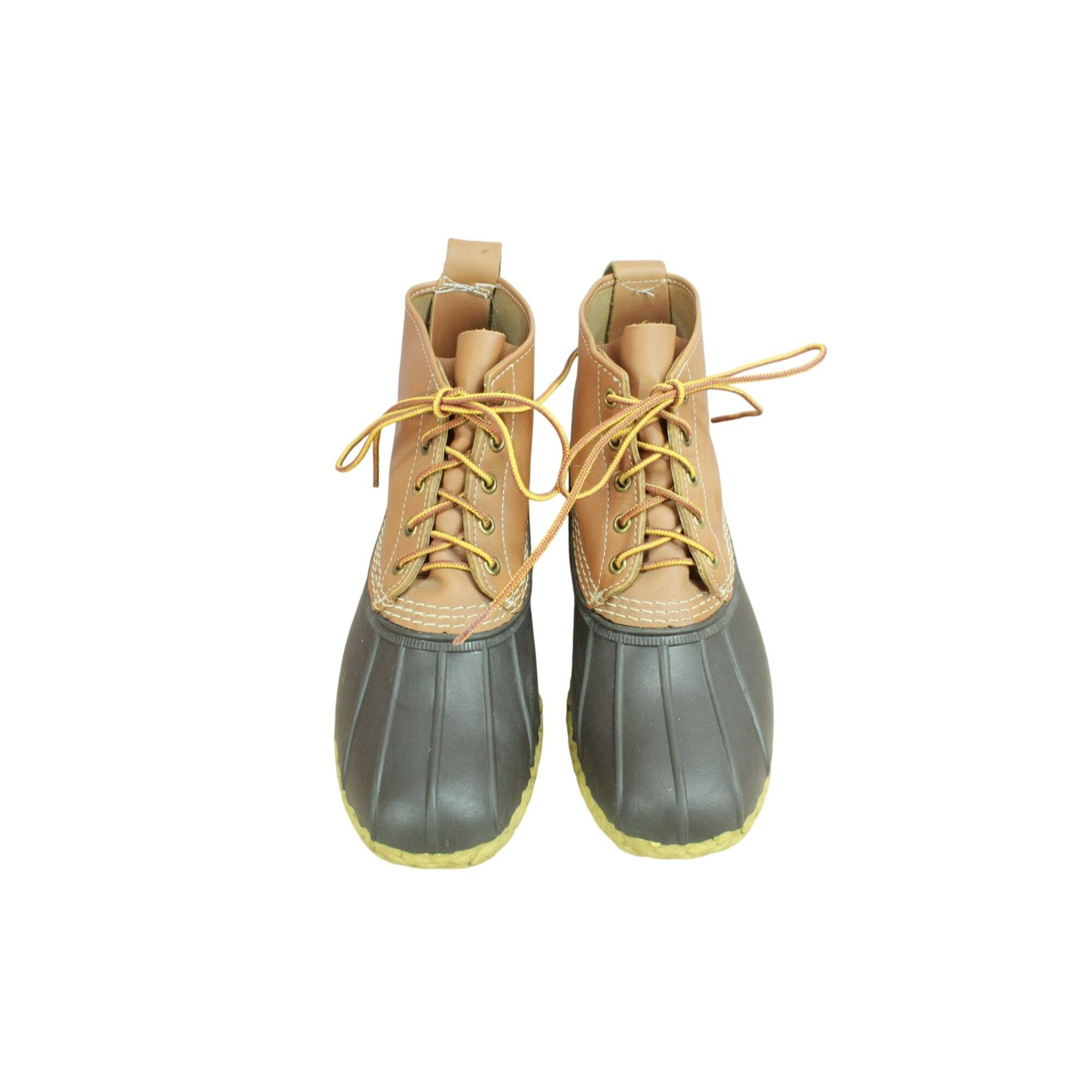 L.L. Bean × Leather LL Bean Women's Leather Unlined Ankle Duck Boots Size 10 M Size US 10 / IT 40 - 5 Thumbnail