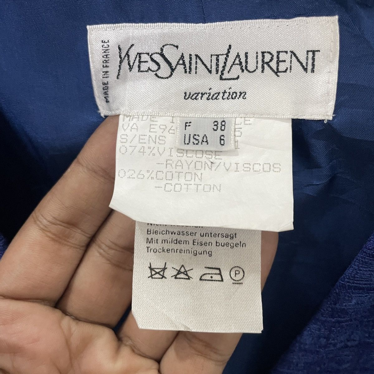 Yves Saint Laurent Yves Saint Laurent Variation Double Breasted Coat Jacket Size L / US 10 / IT 46 - 5 Thumbnail