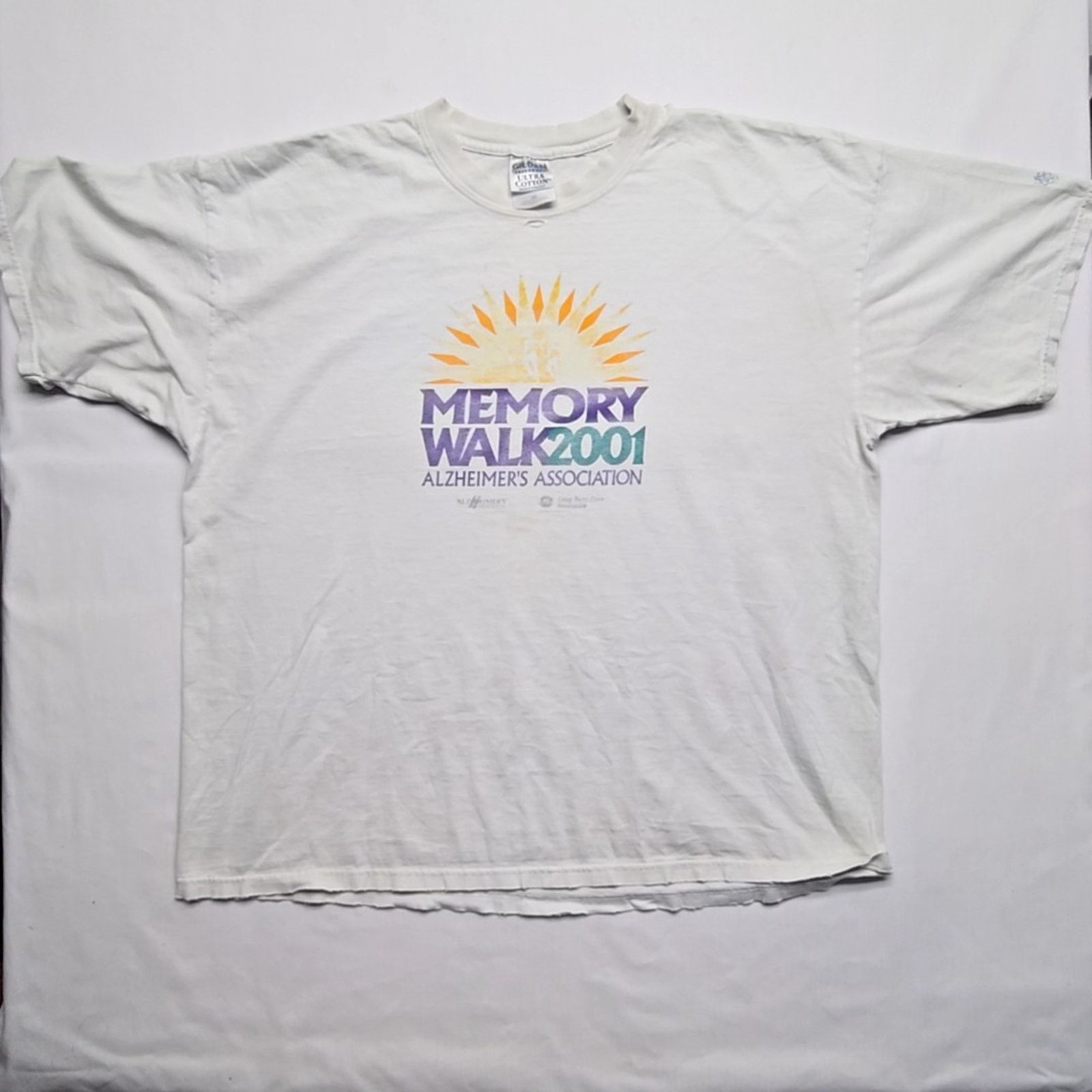 Gildan Vintage Memory Walk Shirt Alzheimer's White XXL Distressed Size US XXL / EU 58 / 5 - 1 Thumbnail