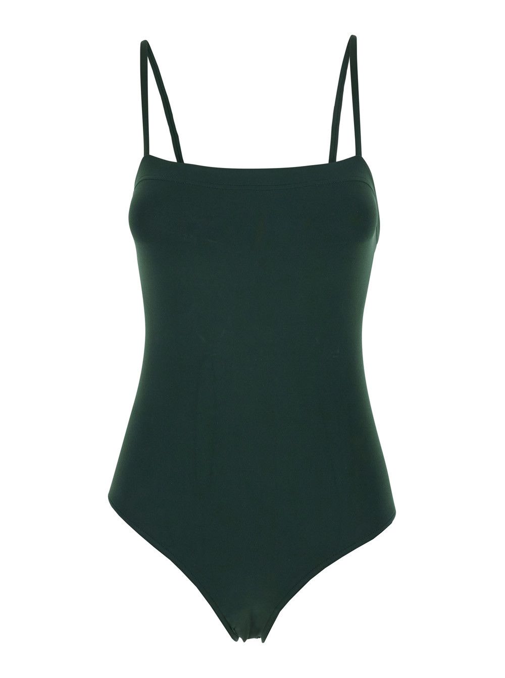 ERES 'Aquarelle' Green Swimsuit with Squared Neckline and Spaghetti Straps in Tech Fabric Stretch Woman Size M / US 6-8 / IT 42-44 - 1 Thumbnail