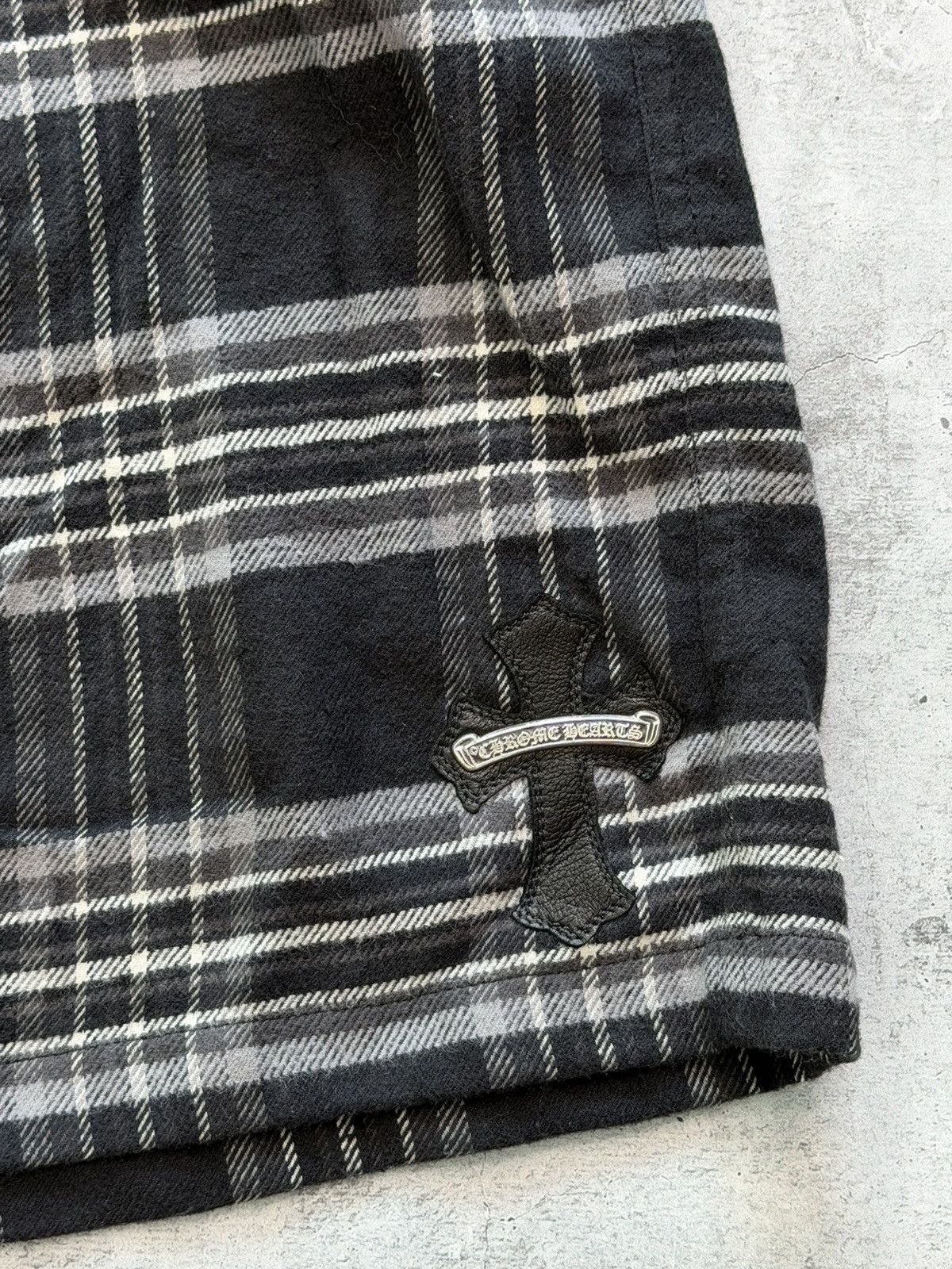 Chrome Hearts Chrome Heart Plaid Flannel Long Shorts Size US 38 / EU 54 - 2 Thumbnail
