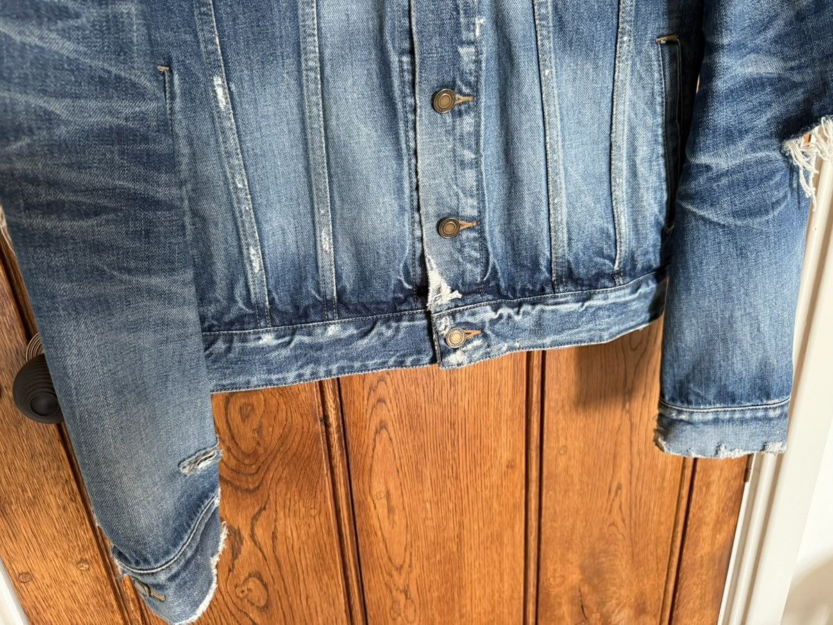 Saint Laurent Paris SS20 Saint Laurent crash denim jaket ripped thrashed grail L Size US L / EU 52-54 / 3 - 11 Thumbnail