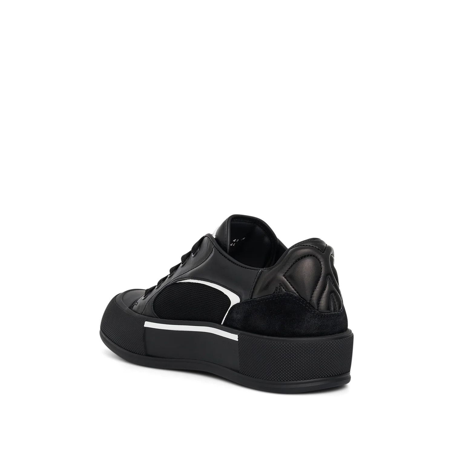 Alexander McQueen o1mris0824 Sneaker in Black & White Size US 10 / EU 43 - 3 Thumbnail
