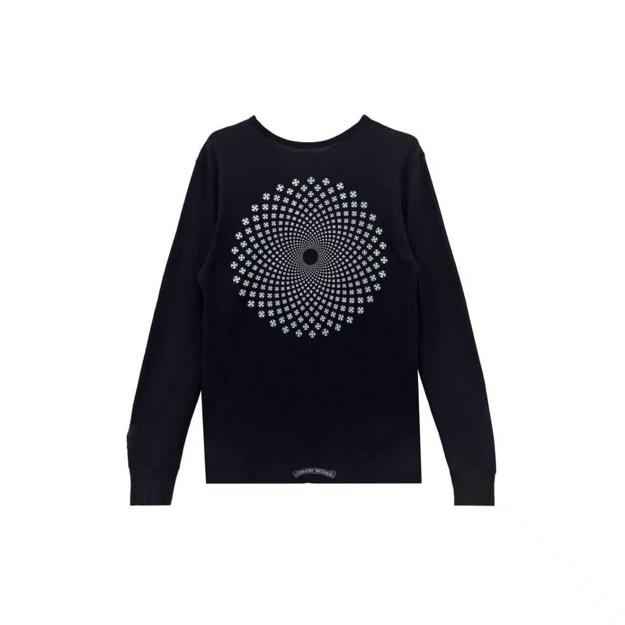 Chrome Hearts Chrome Hearts Black Waffle Scroll Long Sleeve Tee Size US L / EU 52-54 / 3 - 2 Thumbnail