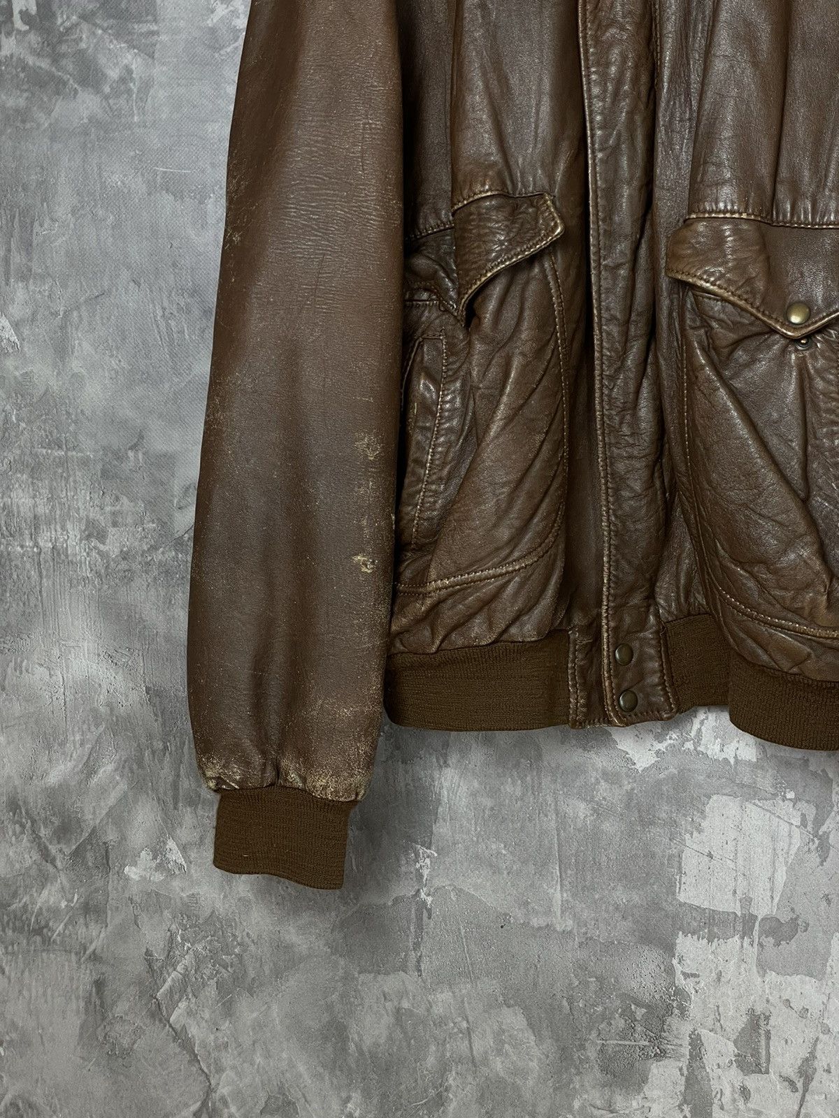 Harley Davidson Harley Davidson Vintage 90s Style Fur Leather Jacket Size US L / EU 52-54 / 3 - 13 Thumbnail