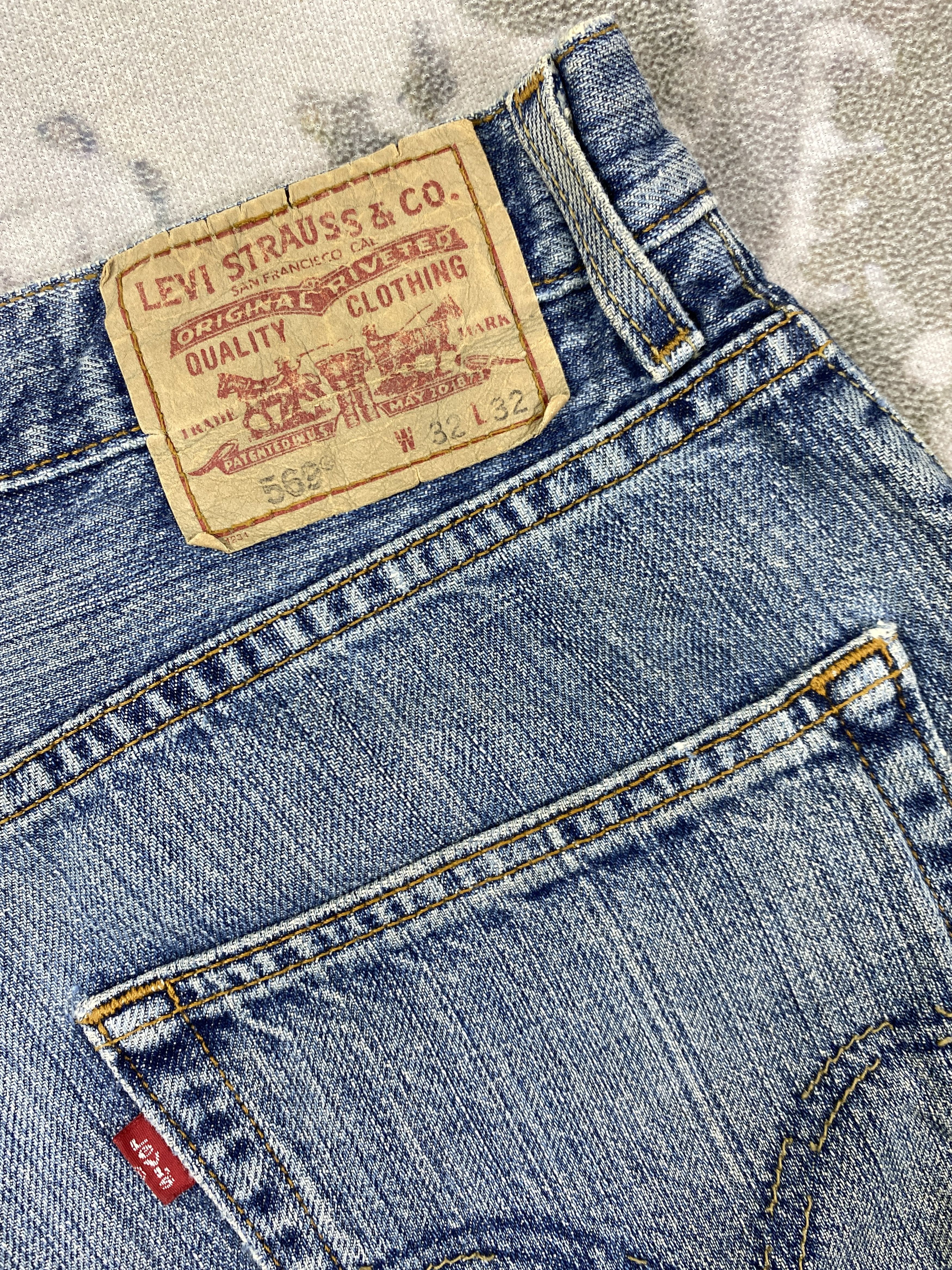 Levi's Indigo Vintage Levi's 569 Loose Straight Denim 34x30.5 JN486 Size US 34 / EU 50 - 13 Thumbnail