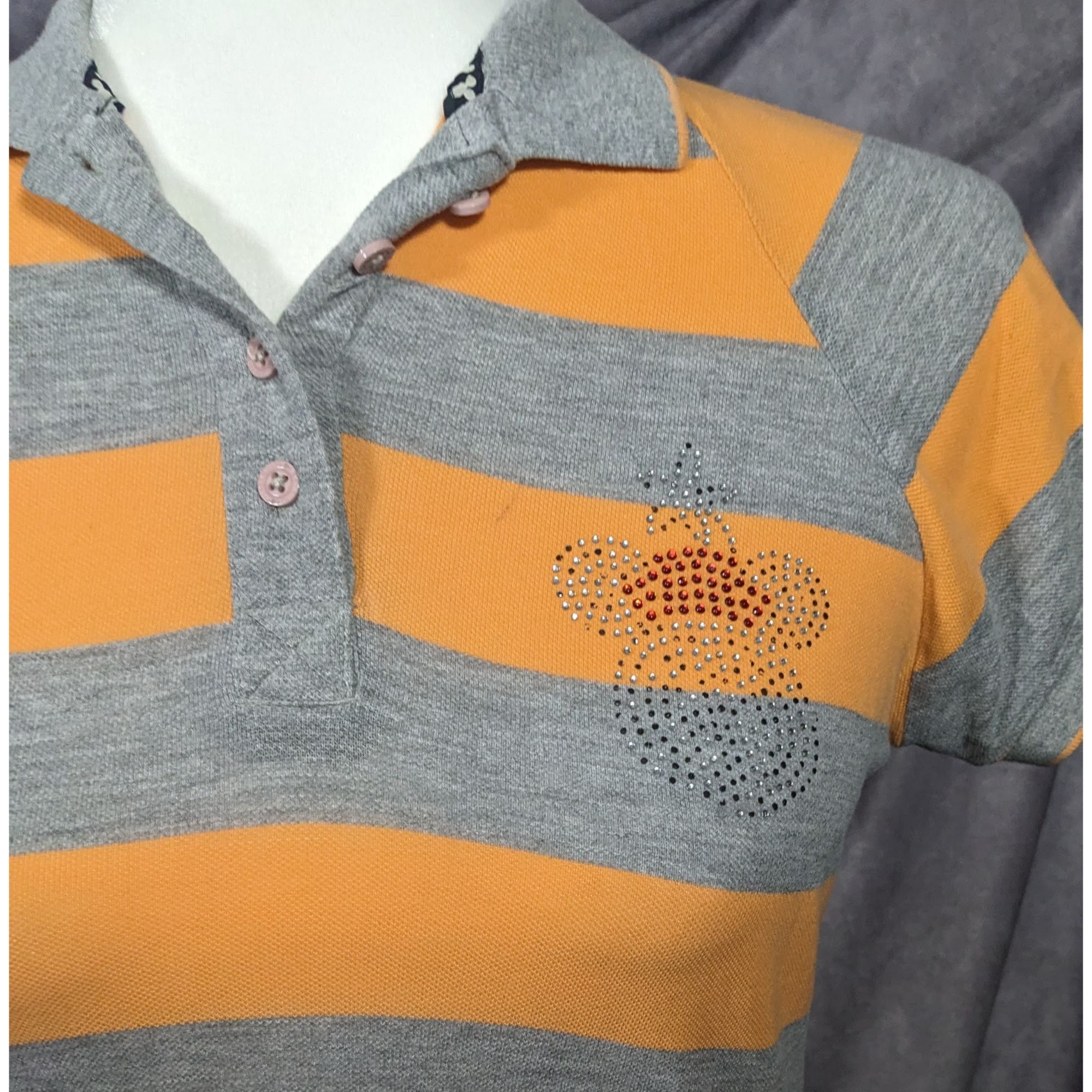 Disney Kook N Keech For Disney Grey And Orange Striped Casual Dress Size S / US 4 / IT 40 - 10 Thumbnail