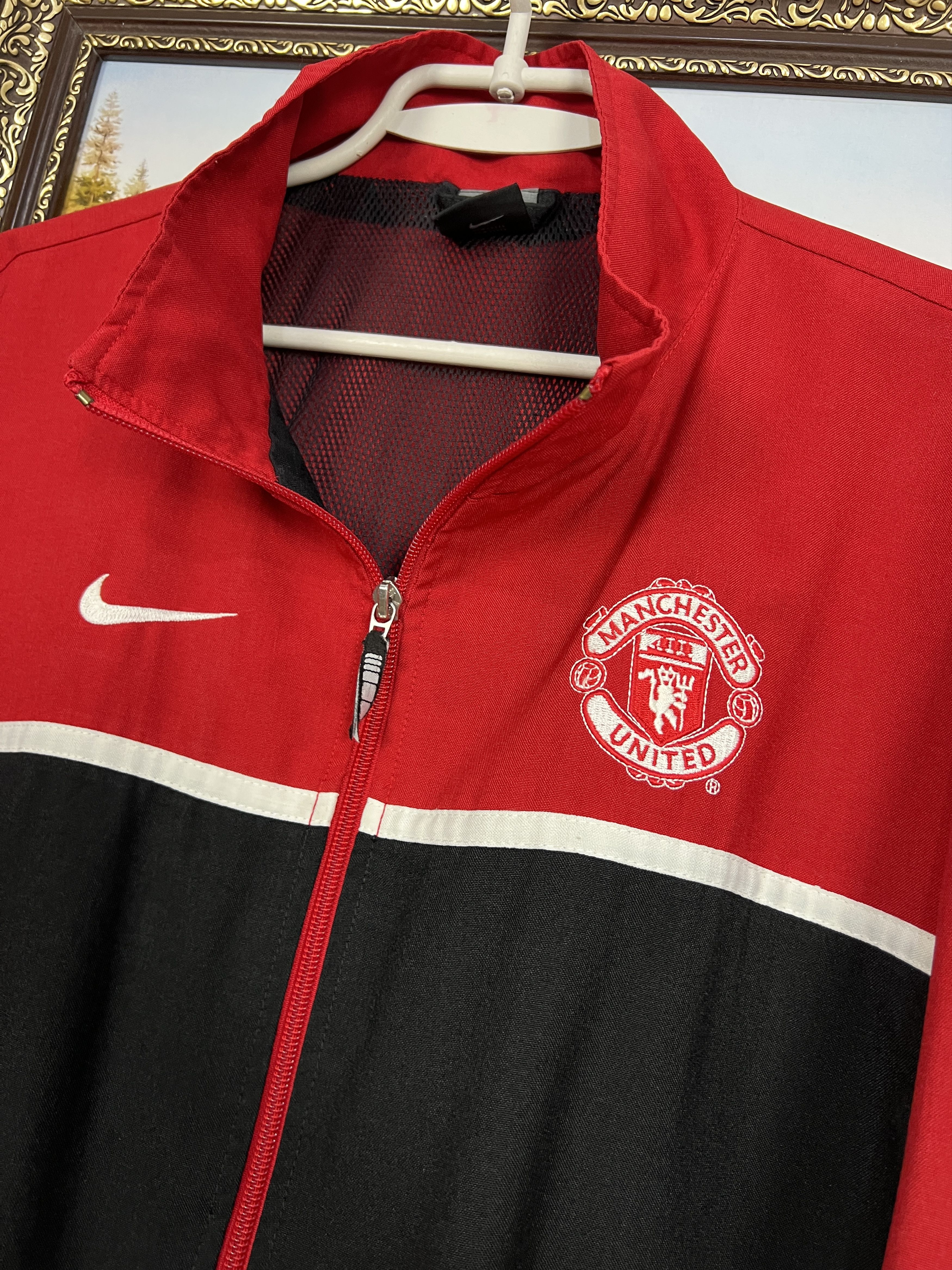 Nike Vintage Nike Manchester United Football Jacket Soccer Size US XL / EU 56 / 4 - 3 Thumbnail