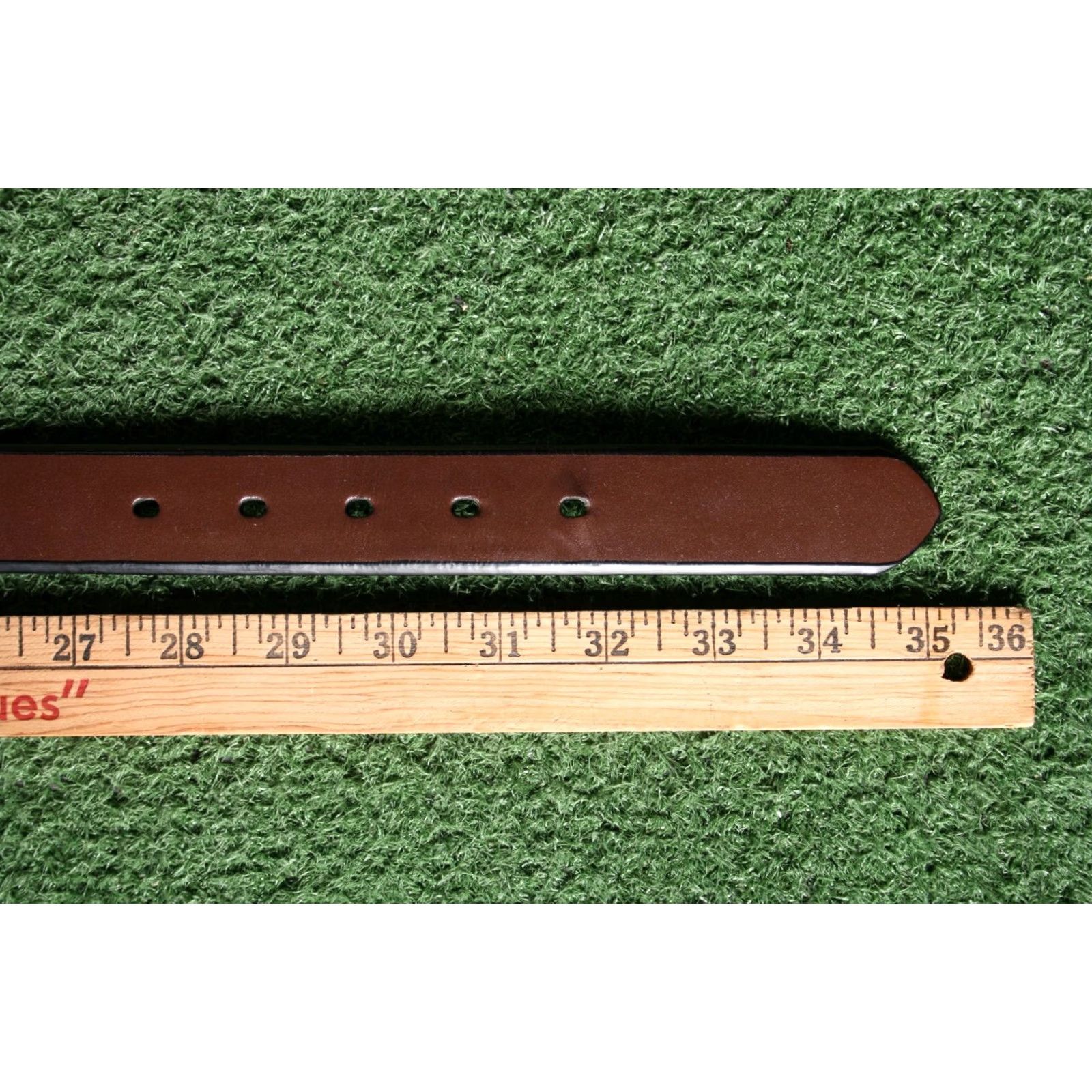 Ariat ARIAT Brown & Black Leather Belt w/Purple Stitch Women's Sz. 30 Belt Size ONE SIZE - 4 Thumbnail