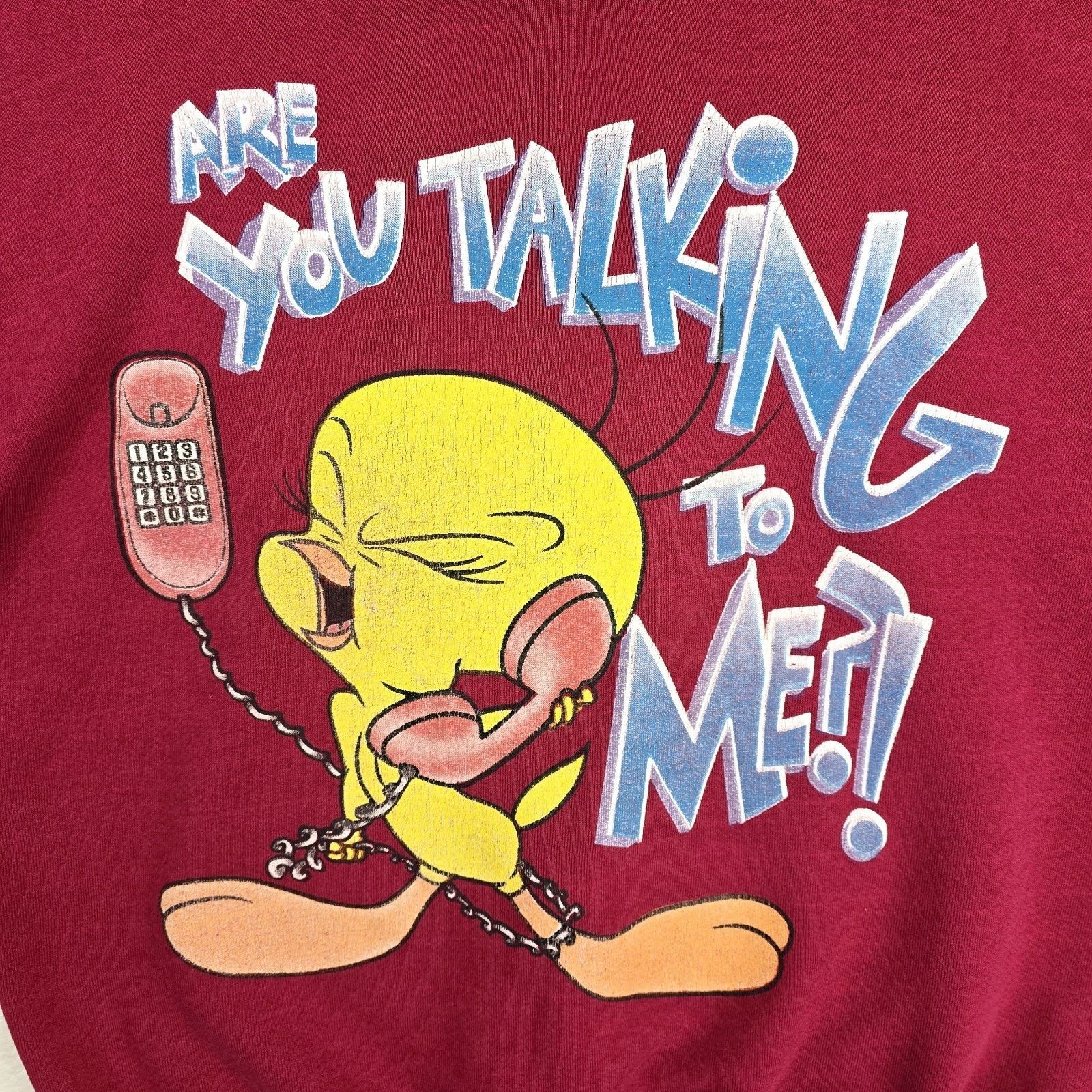 Other Vintage 90s Looney Tunes Tweety Chopped Sweatshirt Large Size US L / EU 52-54 / 3 - 3 Thumbnail