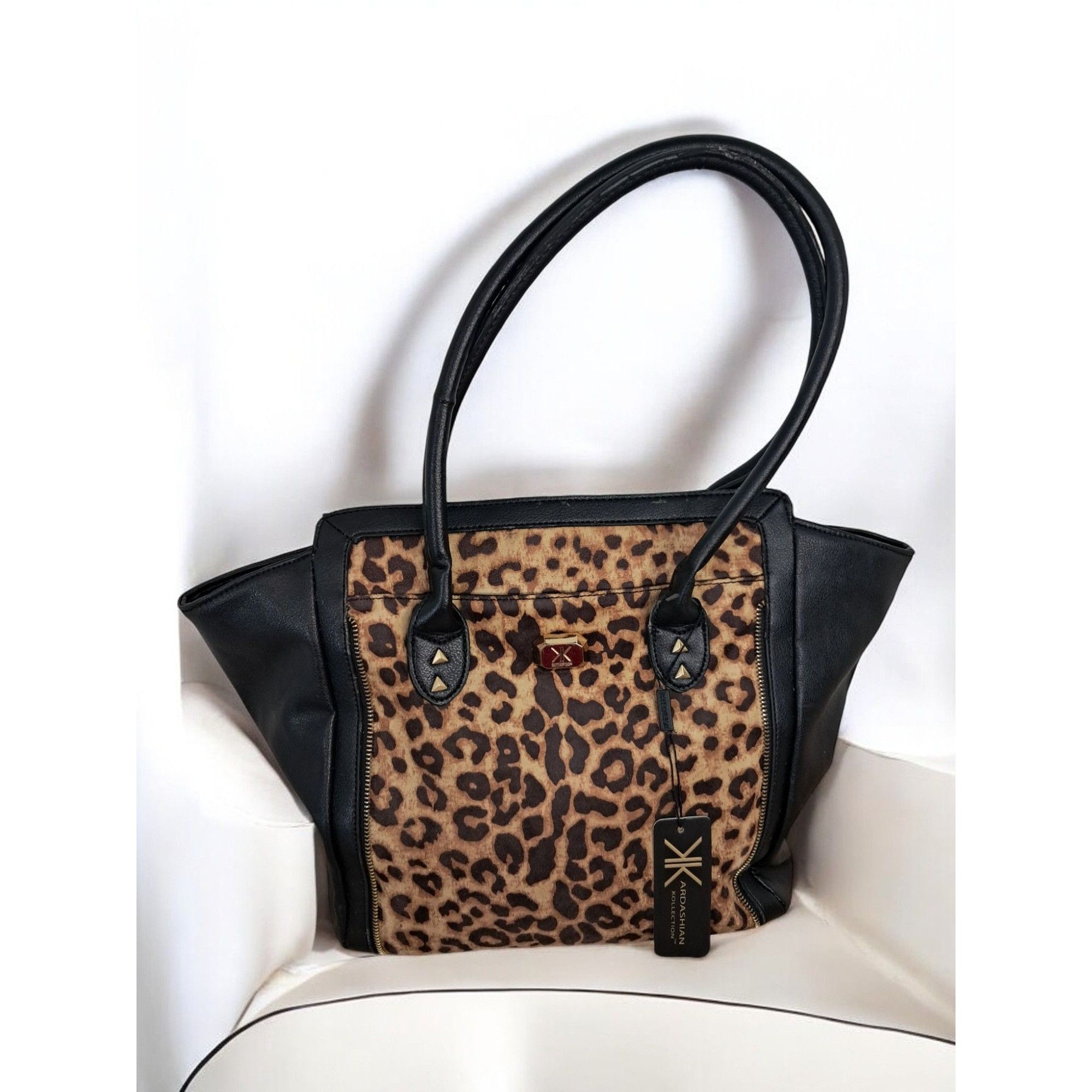 Other Kardashian Kollection Leopard Print Handbag Grailed