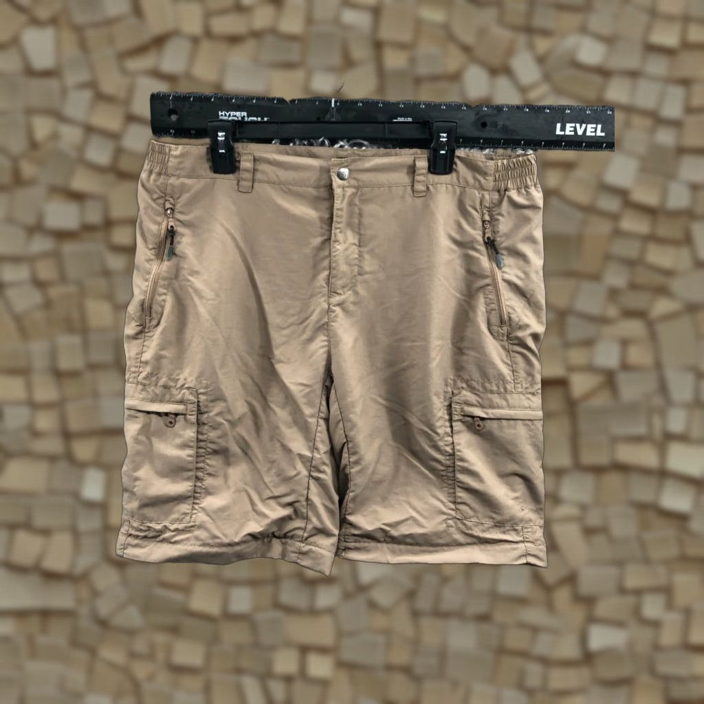 Vintage REI Womens Cargo Shorts Beige 16 UPF 50+ Denim Cotton Mid Rise 5-Pocket Hiking Outdoor Casual Size 38" / US 16 / IT 52 - 1 Thumbnail