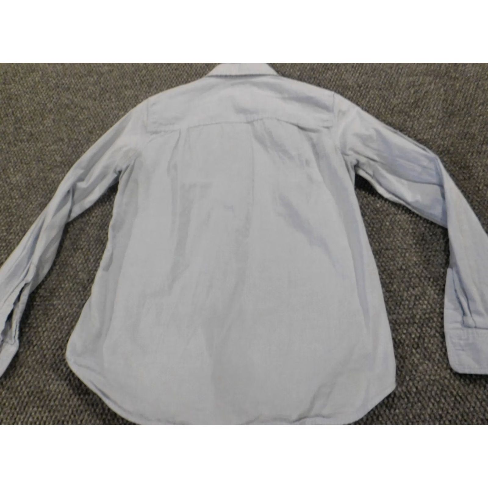 Gap Gap Womens Blouse Button-Up Denim XS Cap Sleeve Blue Regular Stretch Casual Size XS / US 0-2 / IT 36-38 - 7 Thumbnail