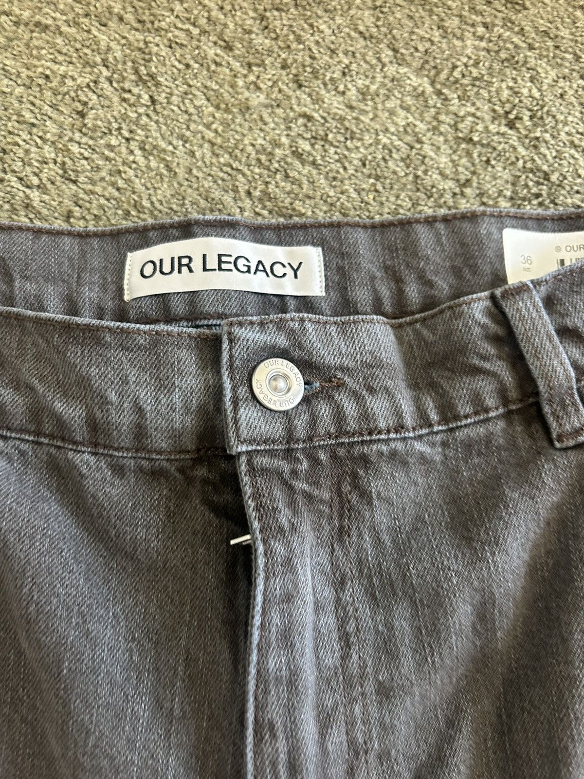 Our Legacy Our Legacy Vast Cut Denim in Aluminum tint Size US 36 / EU 52 - 3 Thumbnail