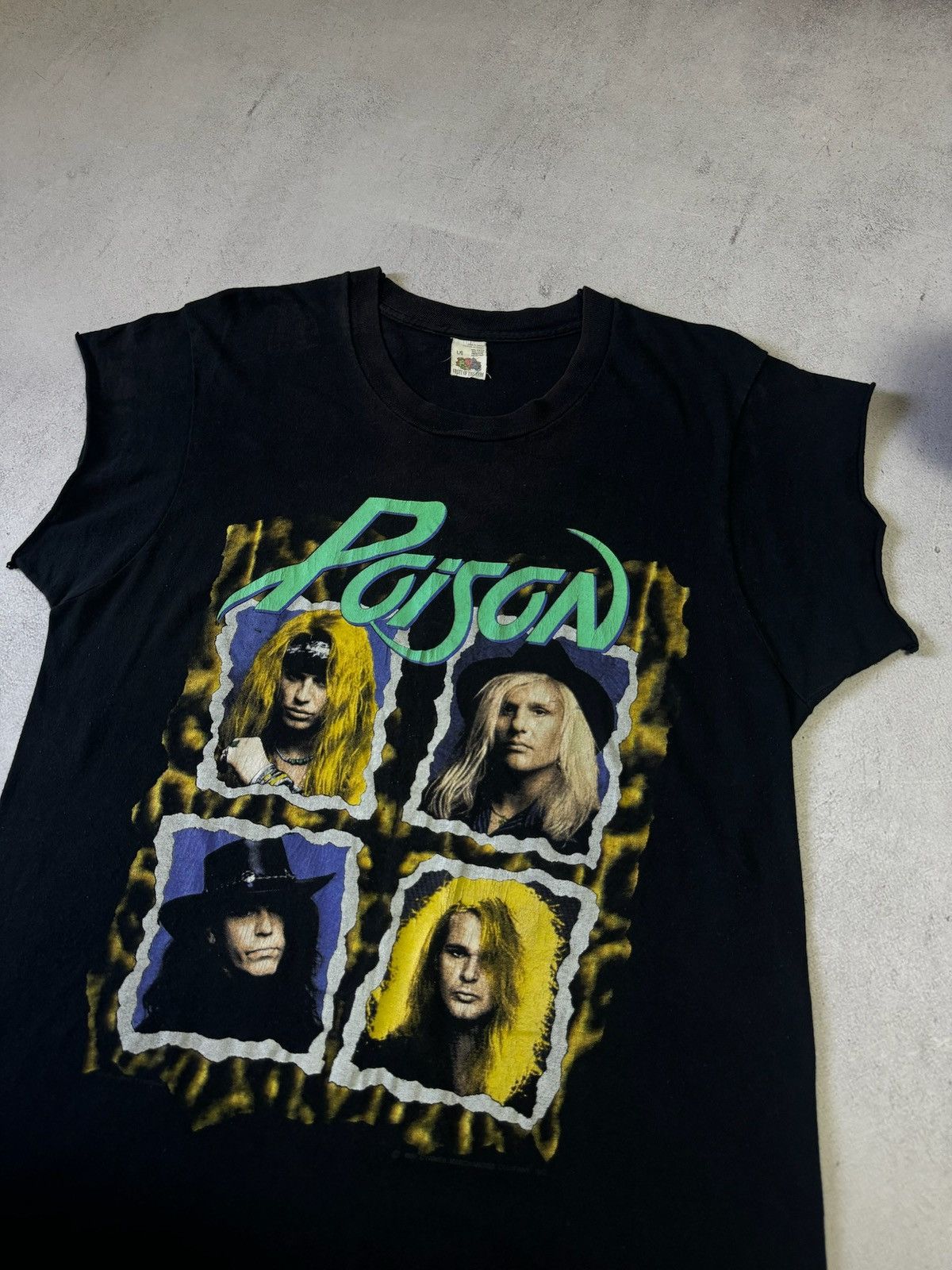 Vintage 1990-1991 POISON FRESH AND BLOOD WORLD TOUR PROMO L SIZE Size US L / EU 52-54 / 3 - 5 Thumbnail