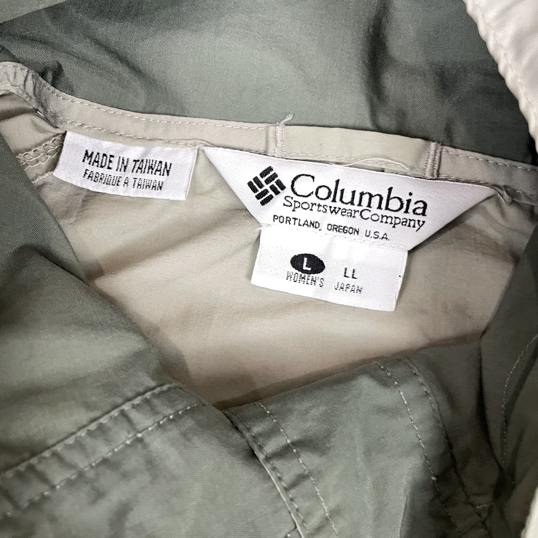 KangaROOS **Columbia Windbreaker Henley Pullover Womens Large Beige** User: **Columbia Windbreaker Henley Pullover Women's Large Beige** Size L / US 10 / IT 46 - 4 Thumbnail