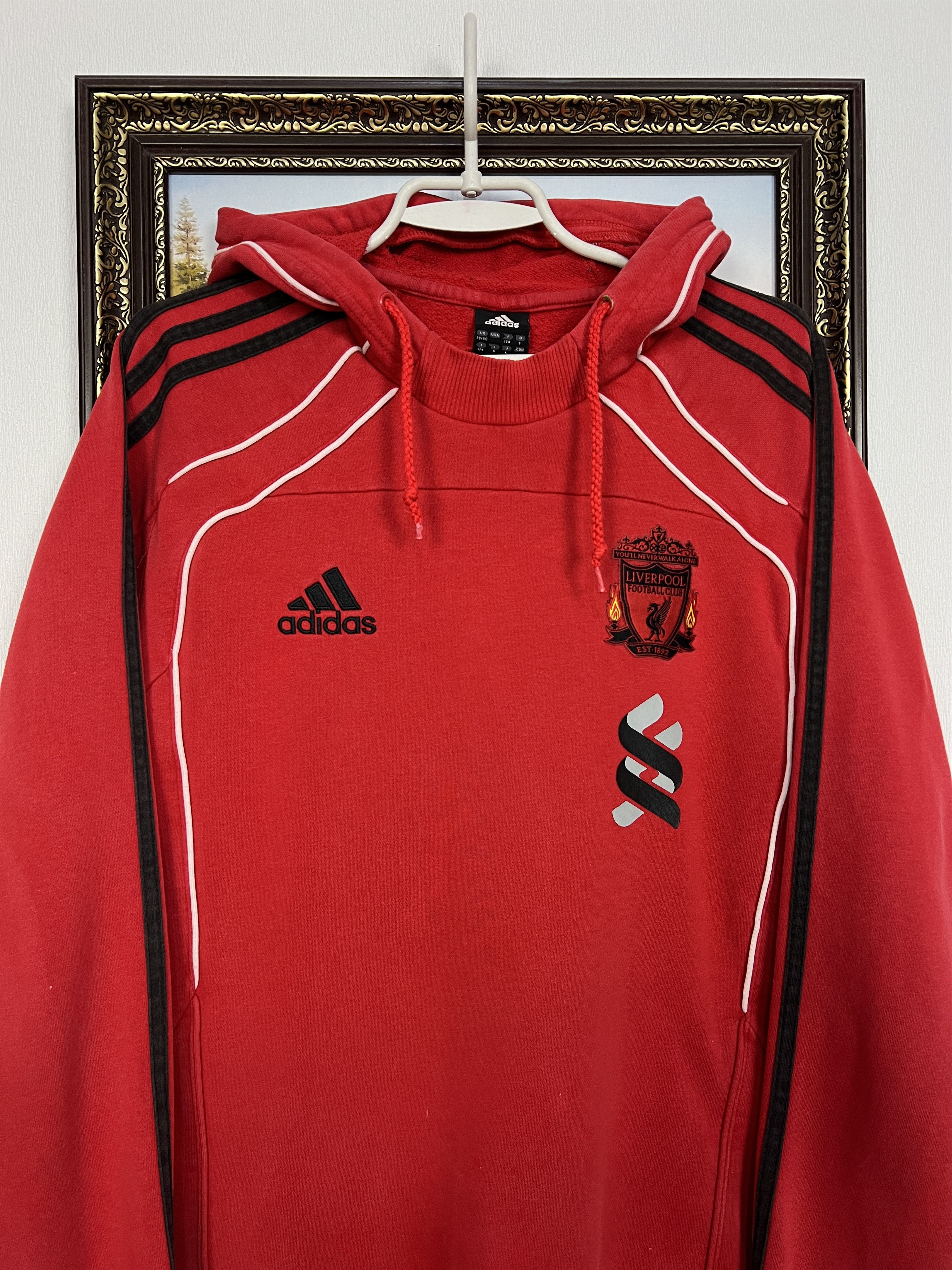 Adidas Vintage Adidas Liverpool Football Hoodie Soccer Sweatshirt Size US M / EU 48-50 / 2 - 2 Thumbnail