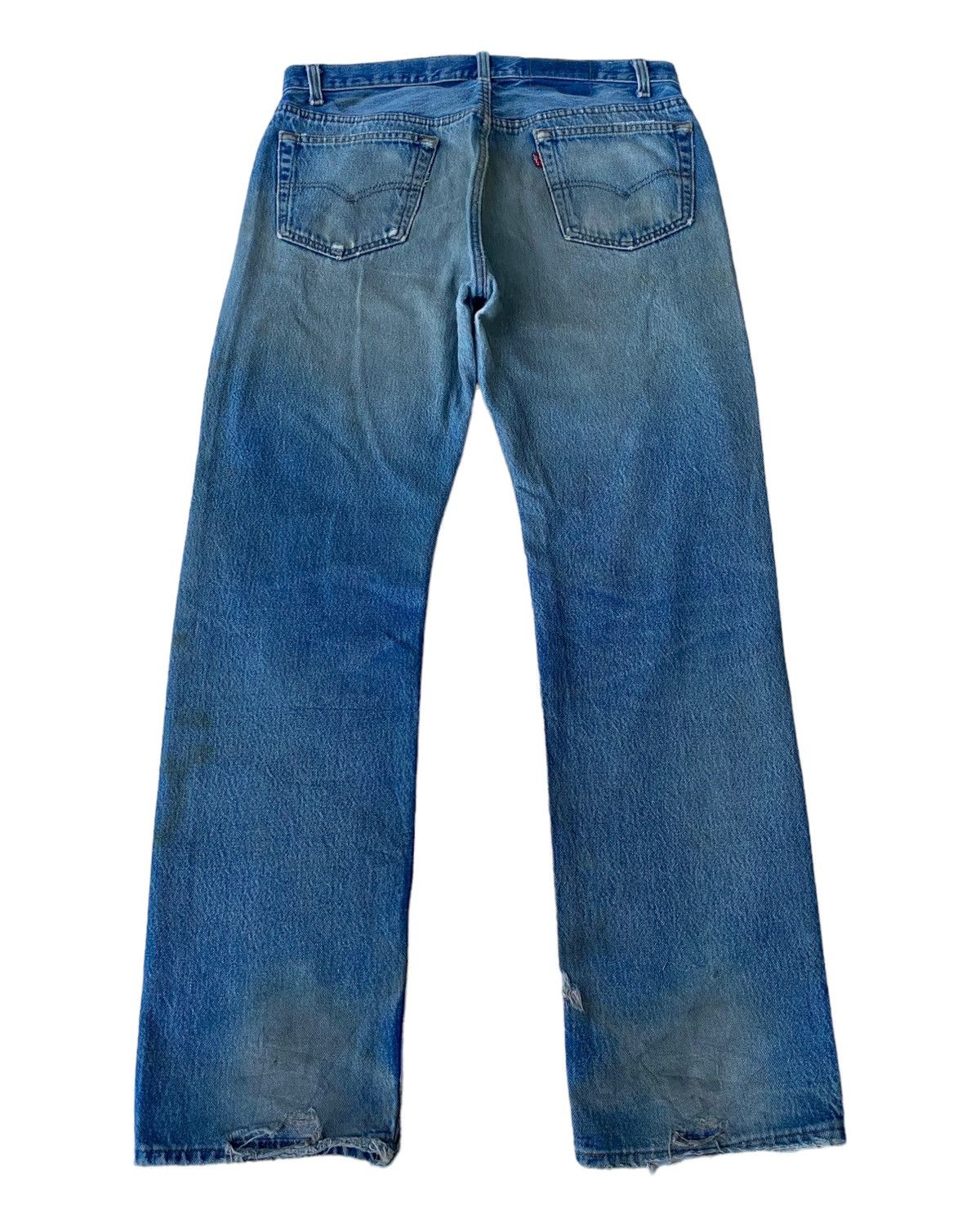 Levi's × Levi's Vintage Clothing VINTAGE LEVIS 501 USA THRASHED DISTRESS DENIM JEANS Size US 34 / EU 50 - 8 Thumbnail