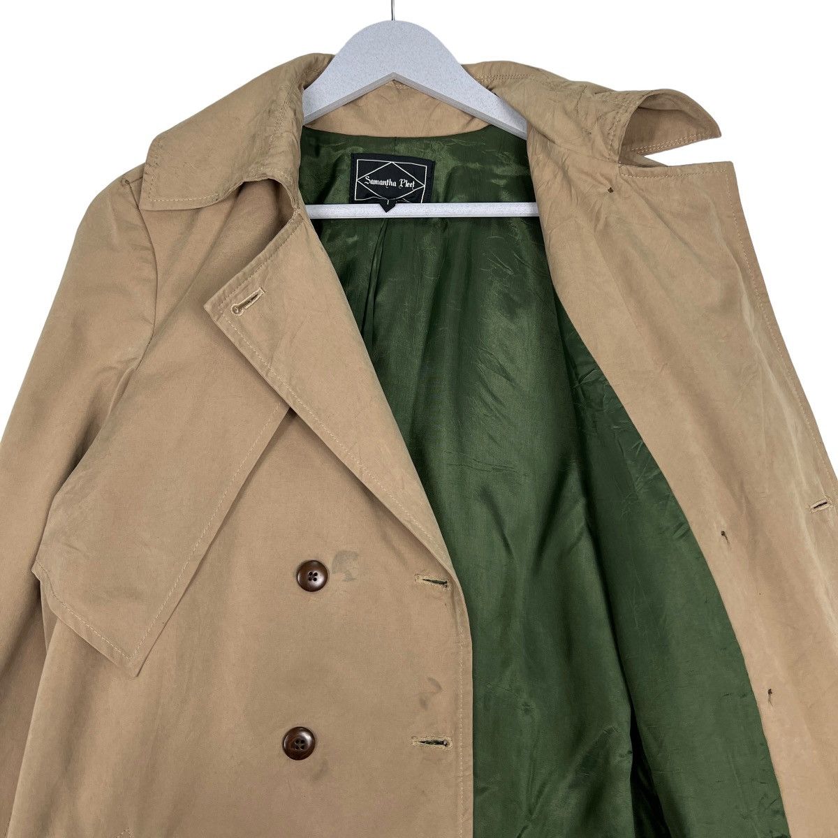 Designer 🔥 SAMANTHA PLEET TRENCH COAT MADE IN USA Size US S / EU 44-46 / 1 - 10 Thumbnail