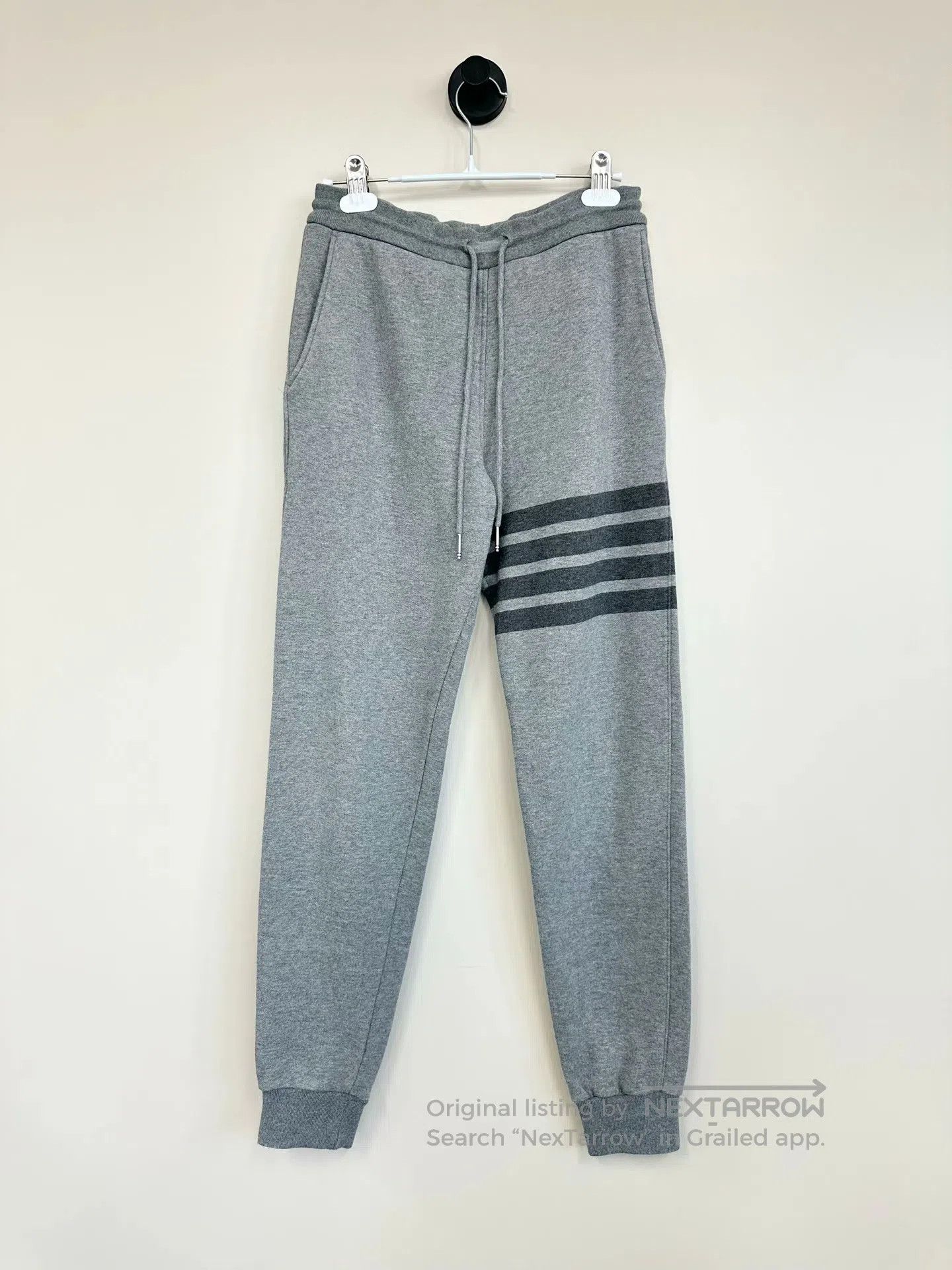 Thom Browne Thom Browne size XS Gray Classic Four-Stripe Casual Pants| Size US 27 - 1 Thumbnail