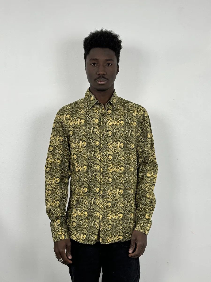 Versace Versace Leopard Print Mafia Shirt Size US S / EU 44-46 / 1 - 2 Thumbnail