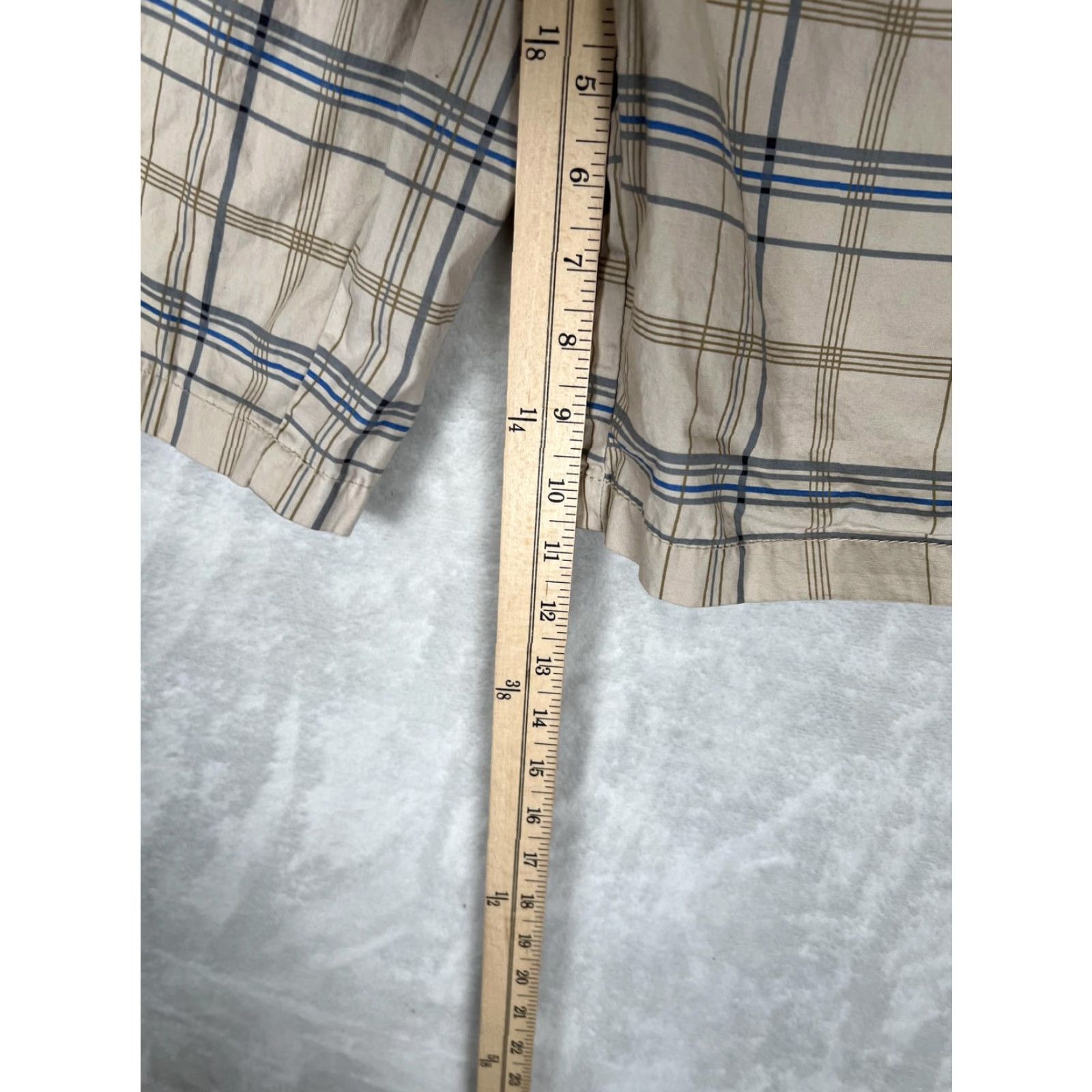 Phat Farm VINTAGE Phat Farm Cargo Shorts Mens 32 Beige Plaid Utility Y2K Hip Hop Mens Size US 32 / EU 48 - 3 Thumbnail