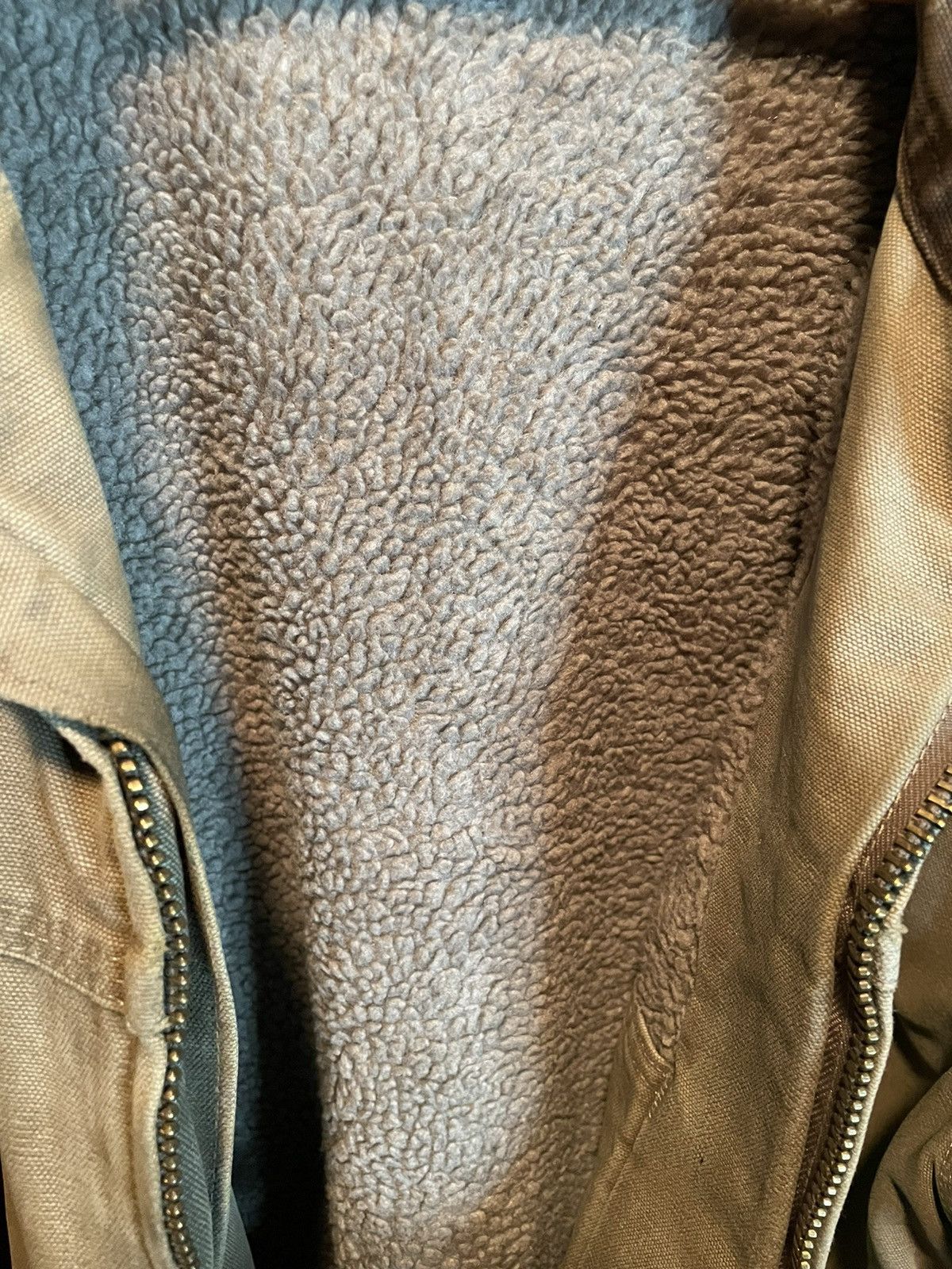 Carhartt Carhartt Sherpa Lined Distressed Brown Ridge Coat Jacket Size US XL / EU 56 / 4 - 9 Thumbnail