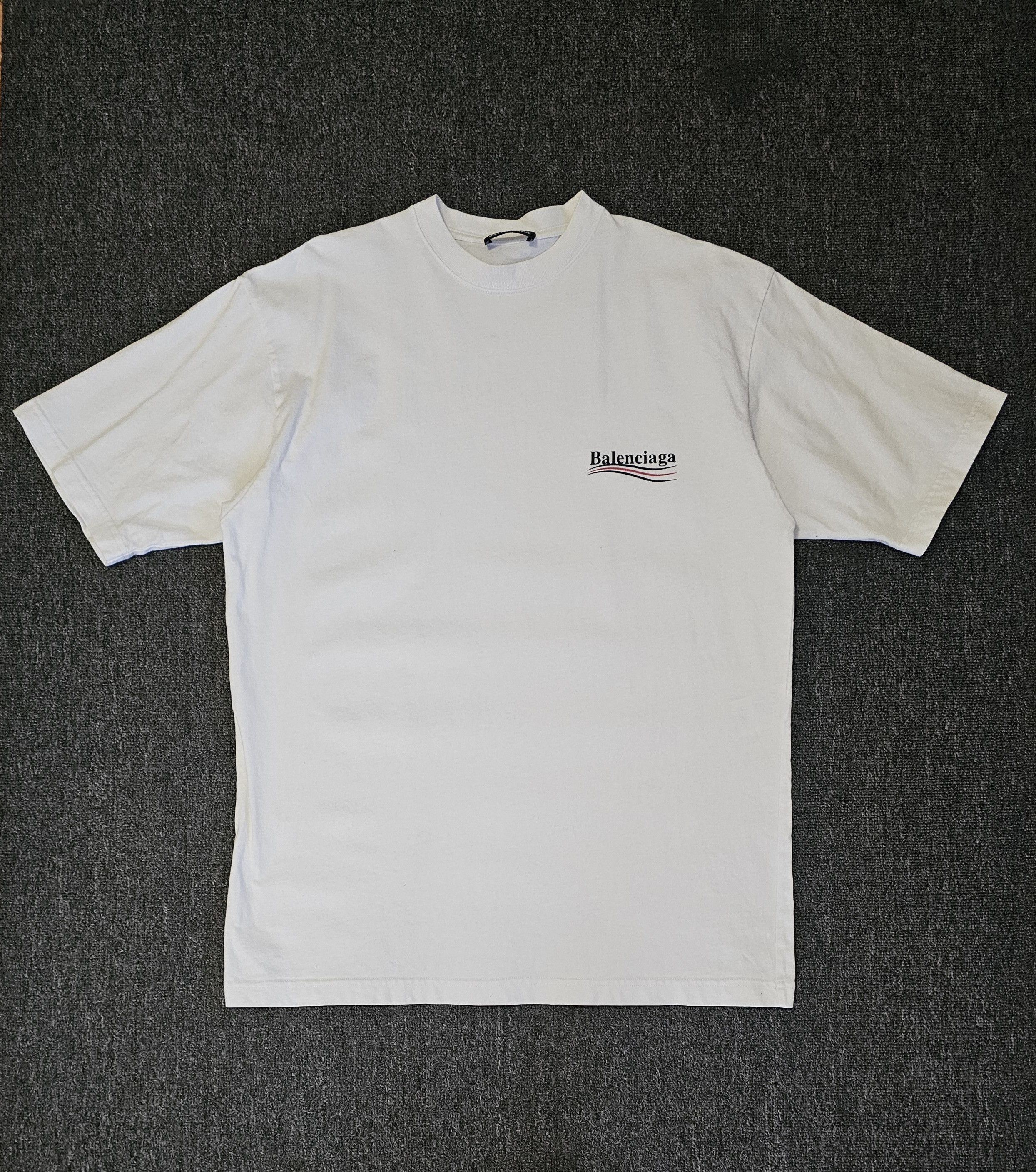 Balenciaga Balenciaga Men's White Oversized T-Shirt XXS Size US XXS / EU 40 - 1 Thumbnail