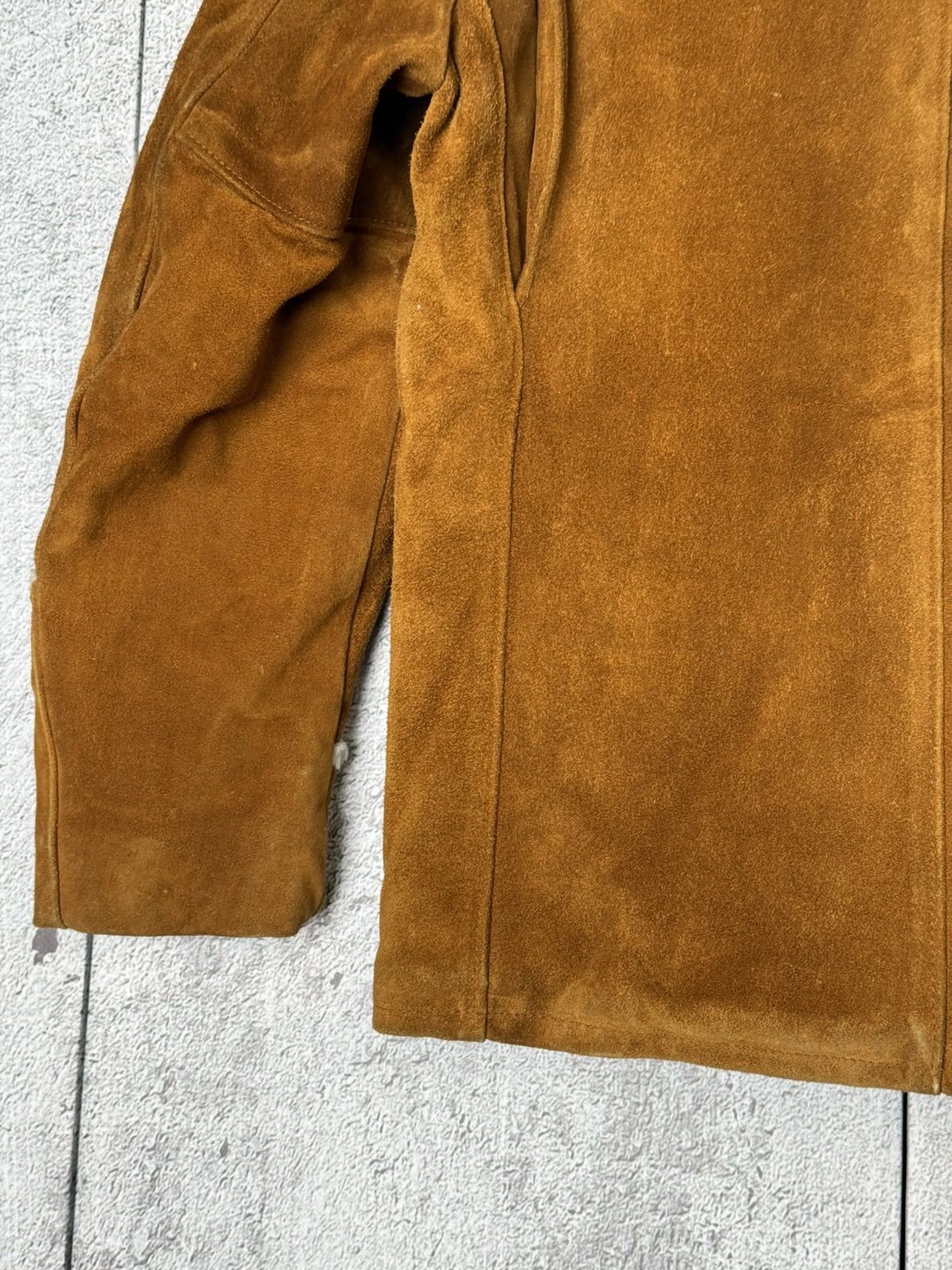 Schott Vintage Schott NYC Western Shearling Suede Leather Jacket Size US L / EU 52-54 / 3 - 17 Thumbnail