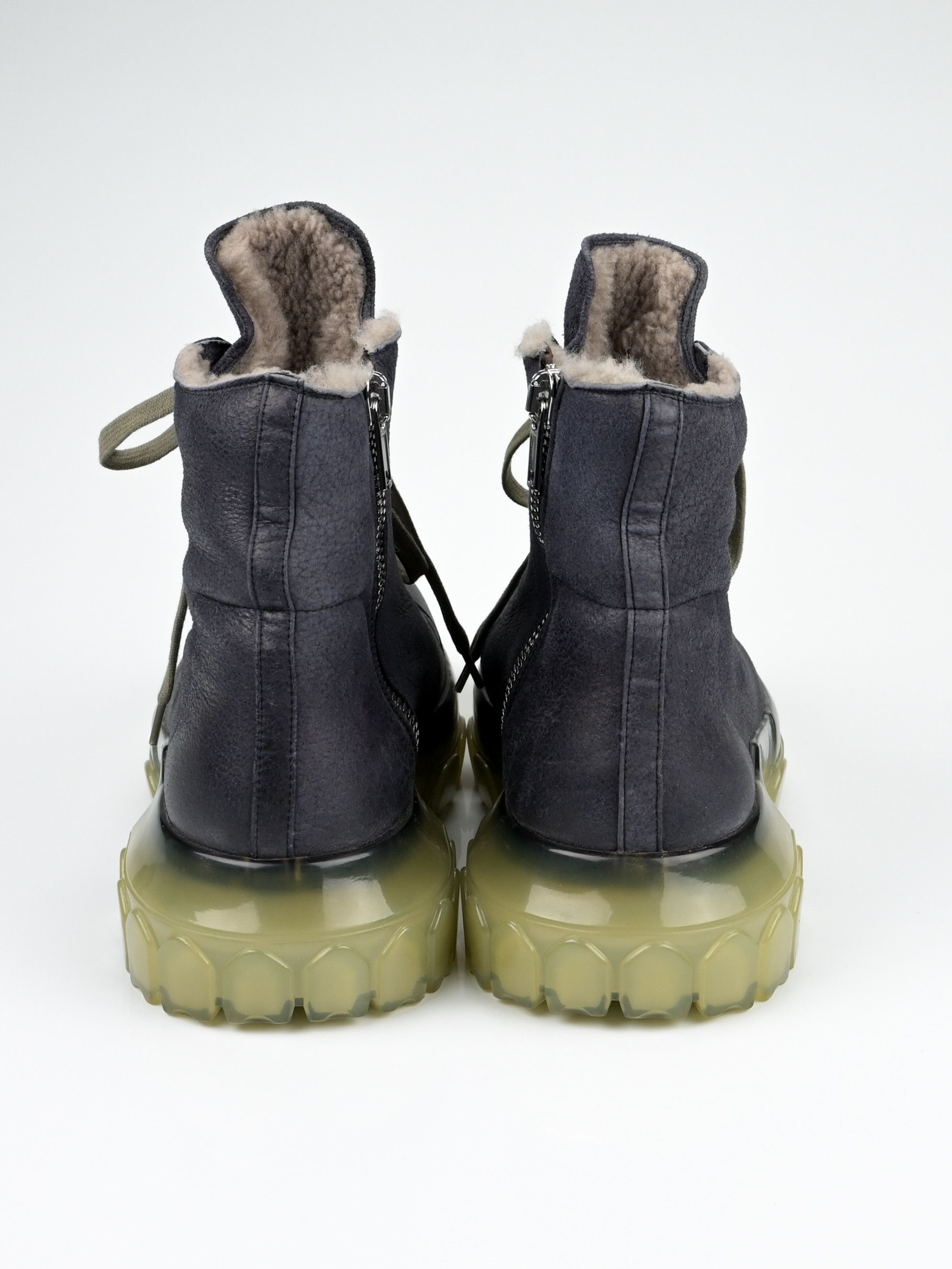Rick Owens Shearling Mega Bozo Tractor Boots Size US 11 / EU 44 - 7 Thumbnail