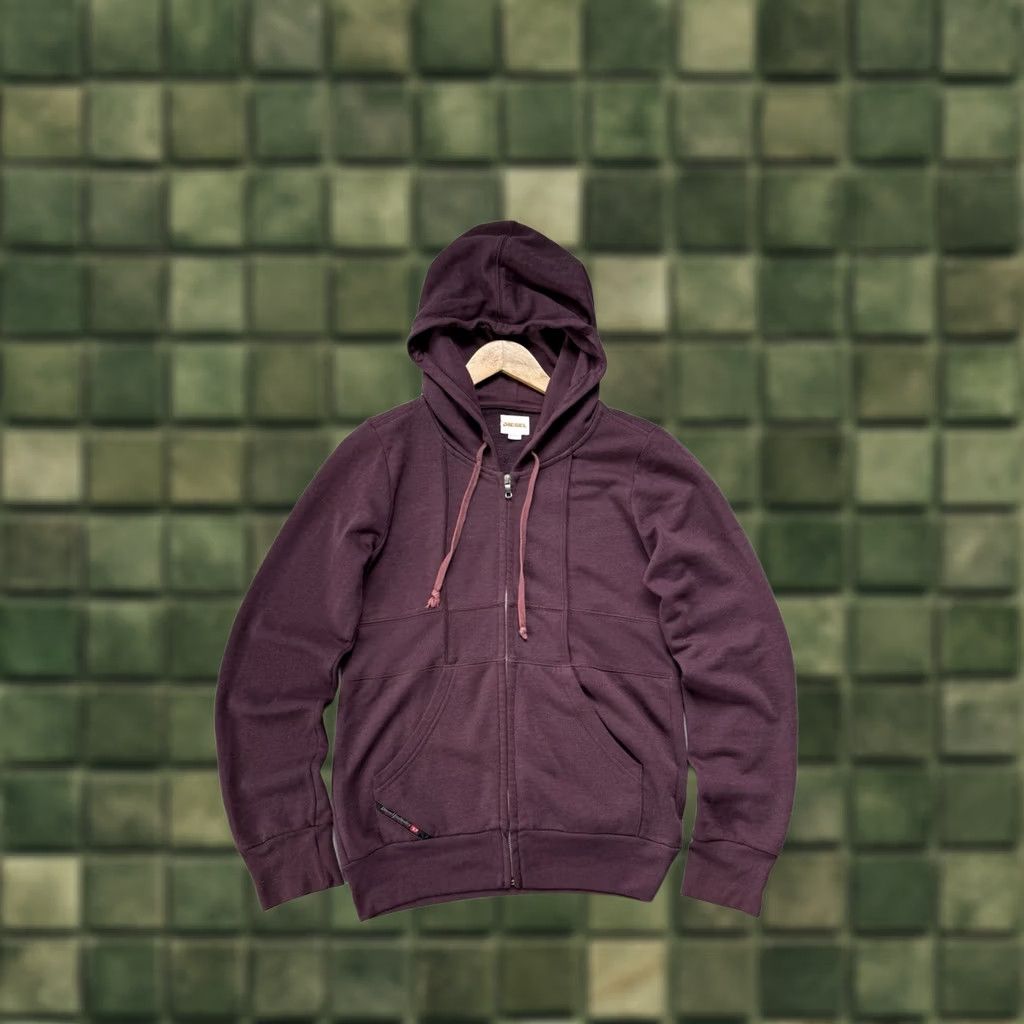 Diesel Diesel Full Zip Hoodie Men’s Vintage Y2K Graphic Print Pullover Brown S Hoodie Mens Diesel Vintage Hoodie Big Logo 90s Size US S / EU 44-46 / 1 - 1 Thumbnail