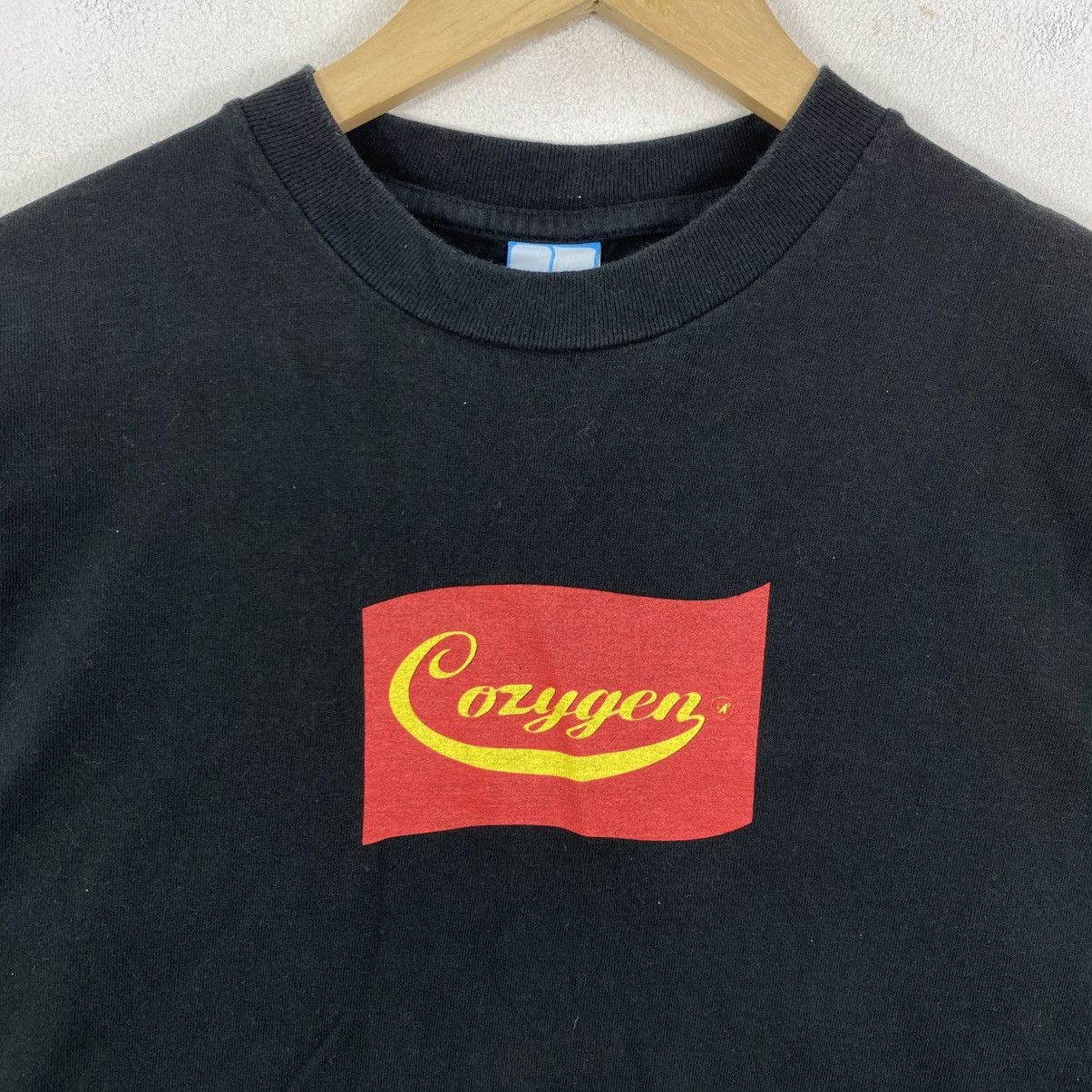 Japanese Brand Vintage Cozygen Japanese Streetwear Tee M Black 90s Box Logo Size US M / EU 48-50 / 2 - 4 Thumbnail