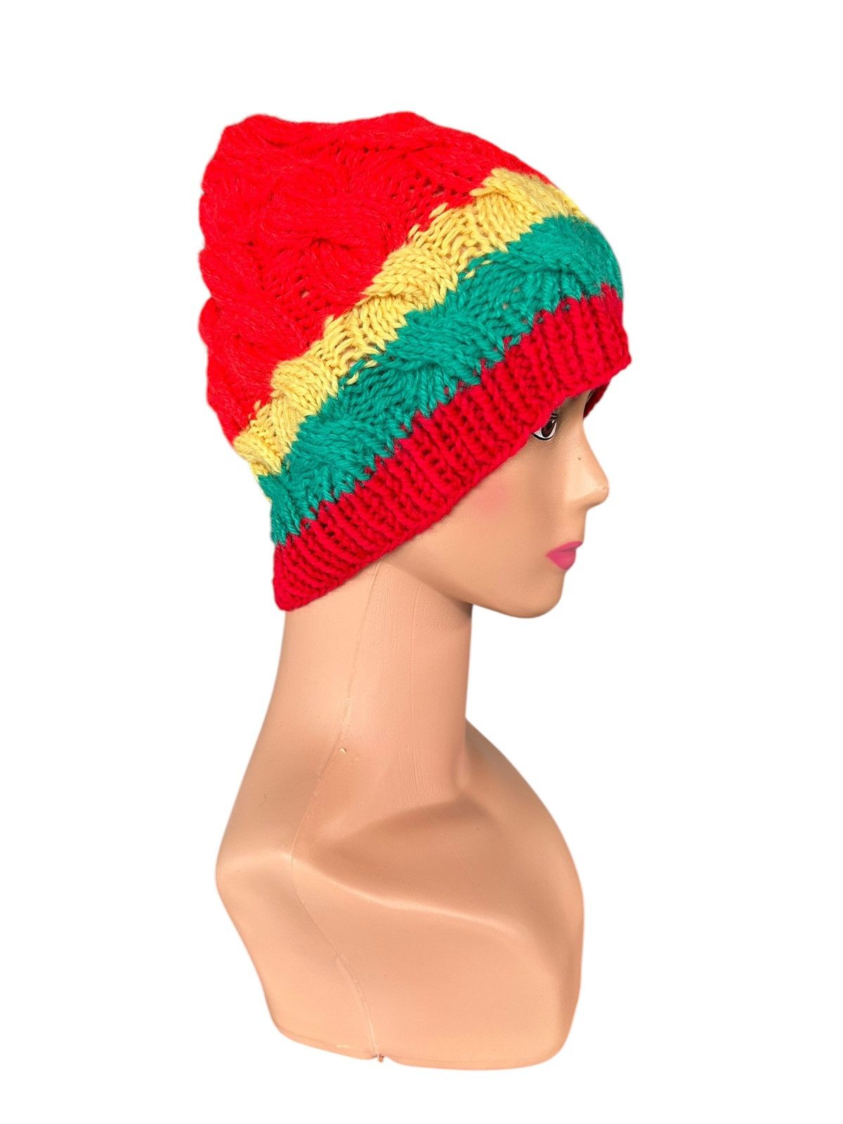 Japanese Brand × Kapital × Vintage Crochet Knitted Handmade Beanie Hats Size ONE SIZE - 4 Thumbnail