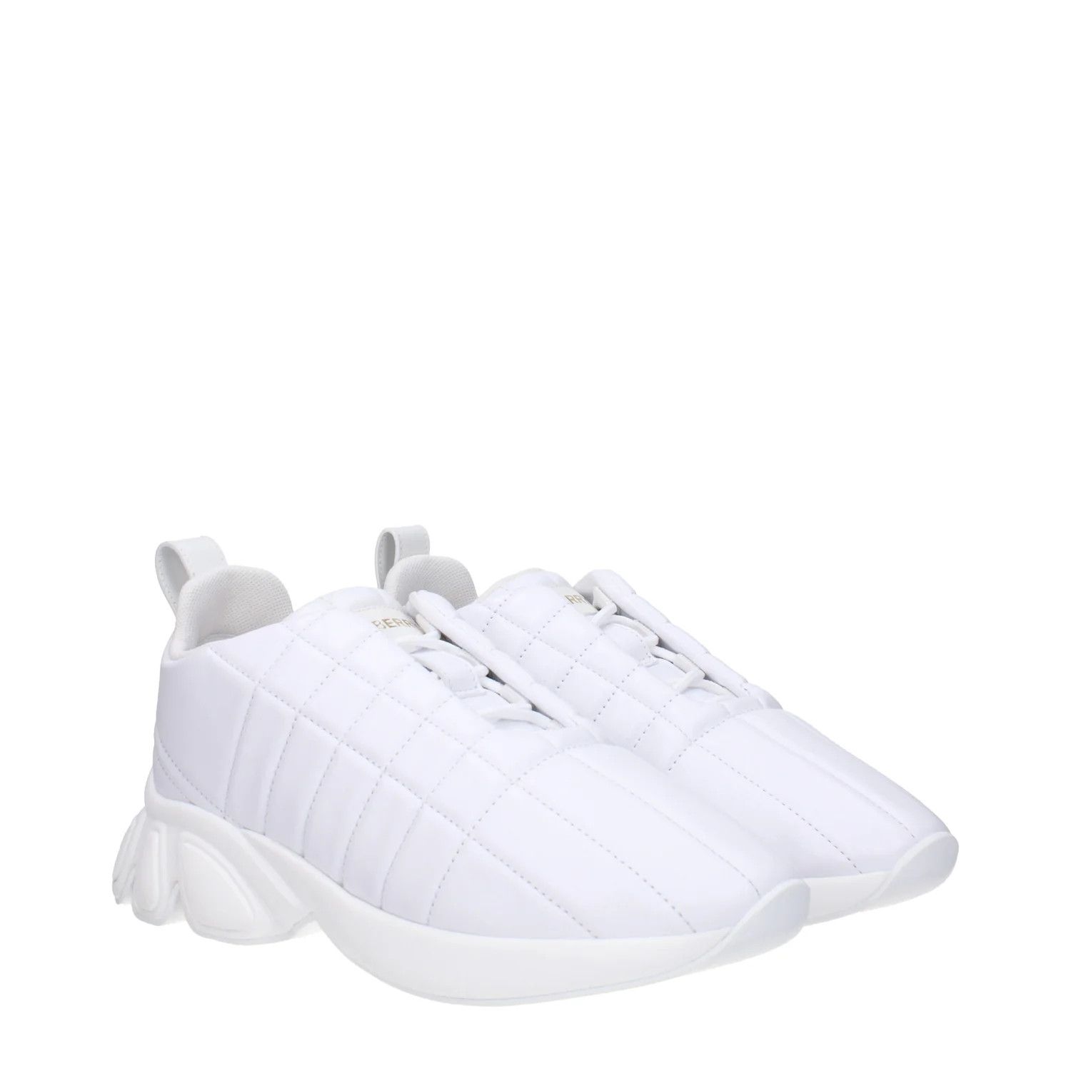 Burberry ob1o1e1024 Leather Sneakers in White Size US 8 / IT 38 - 2 Thumbnail