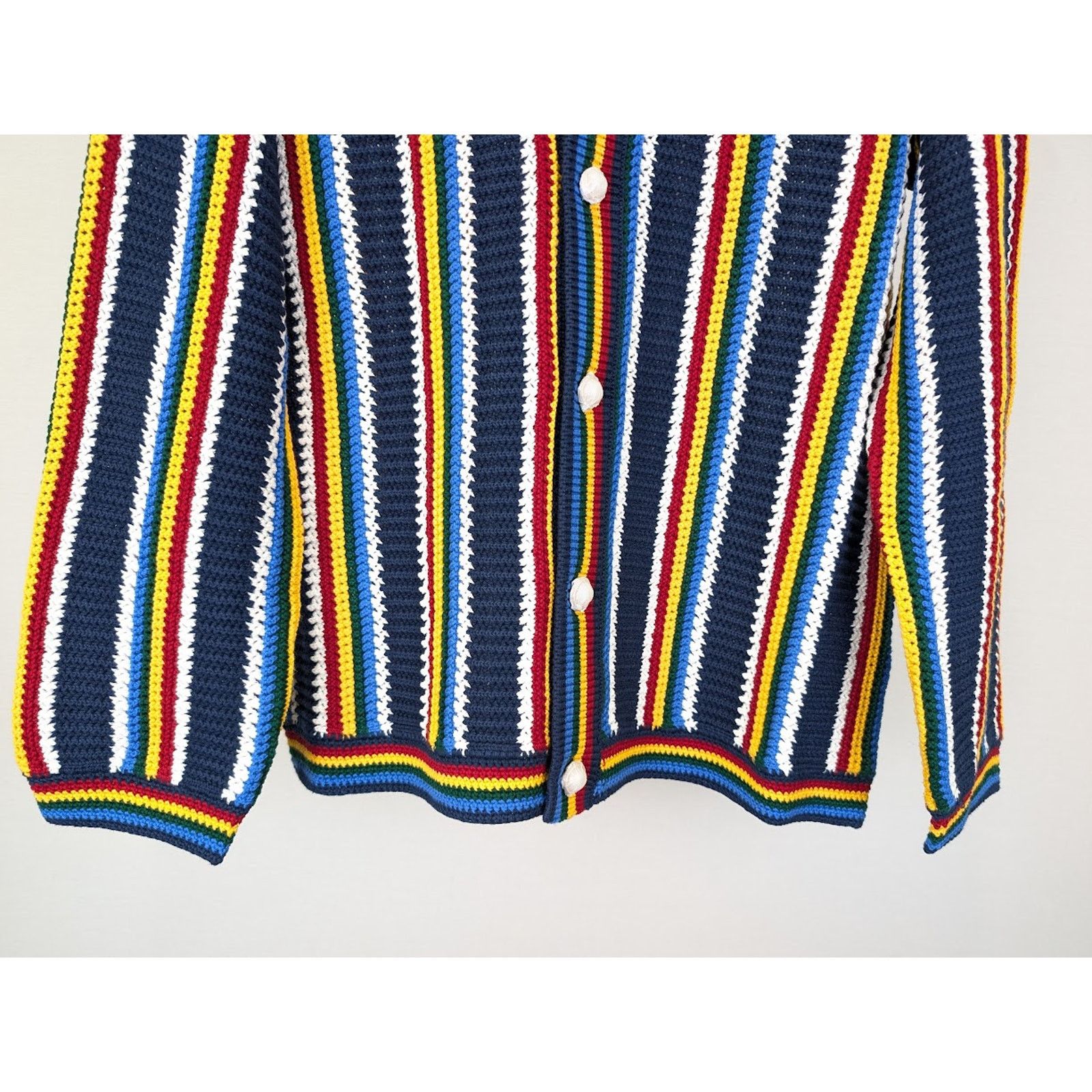 Casablanca o1rshd1 Q:2 / 555 / Cotton Crochet Shacket in Navy Size US XL / EU 56 / 4 - 7 Thumbnail