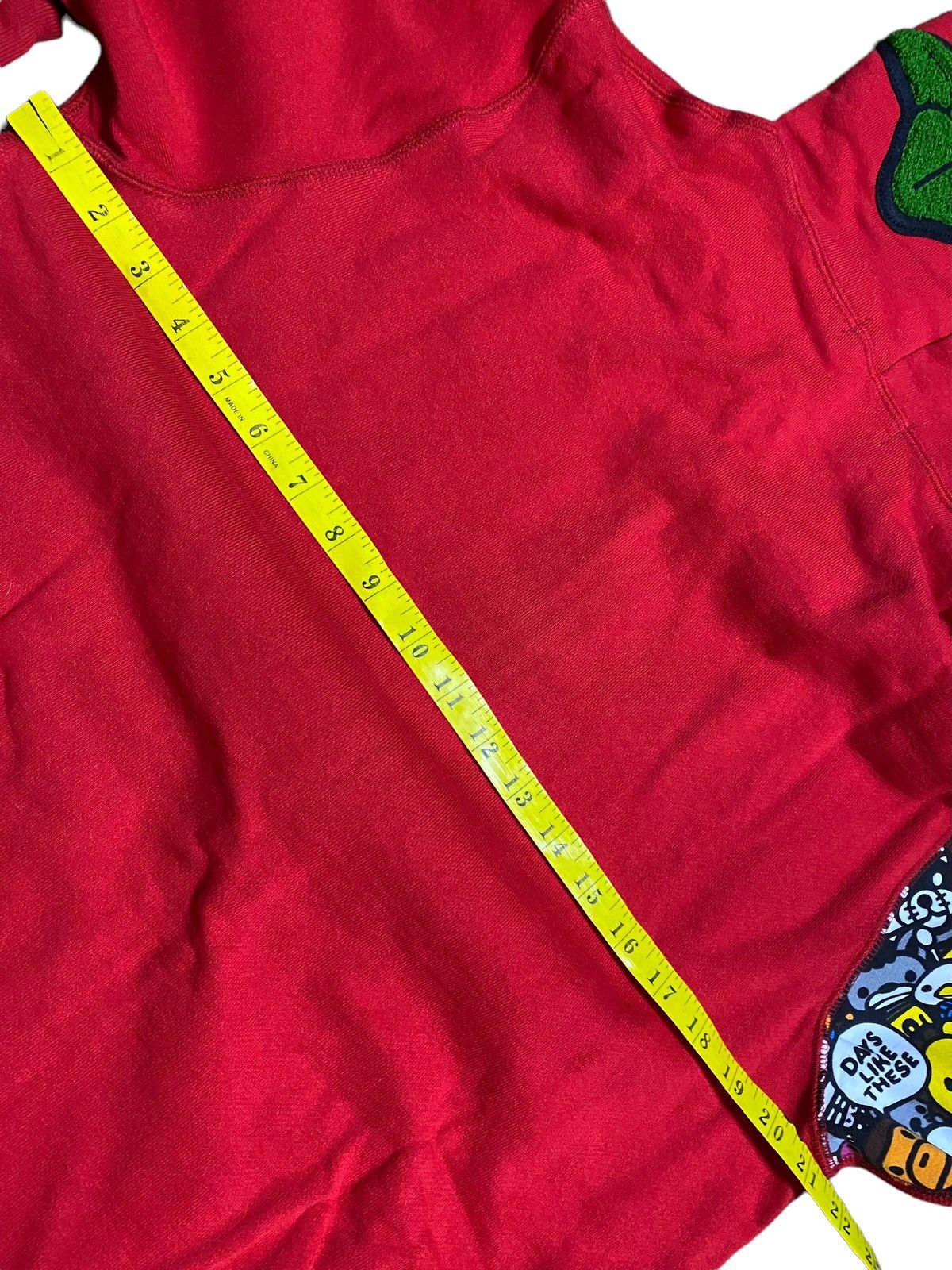 Bape BAPE Jurassic Full Zip Hoodie Red Size US L / EU 52-54 / 3 - 6 Thumbnail
