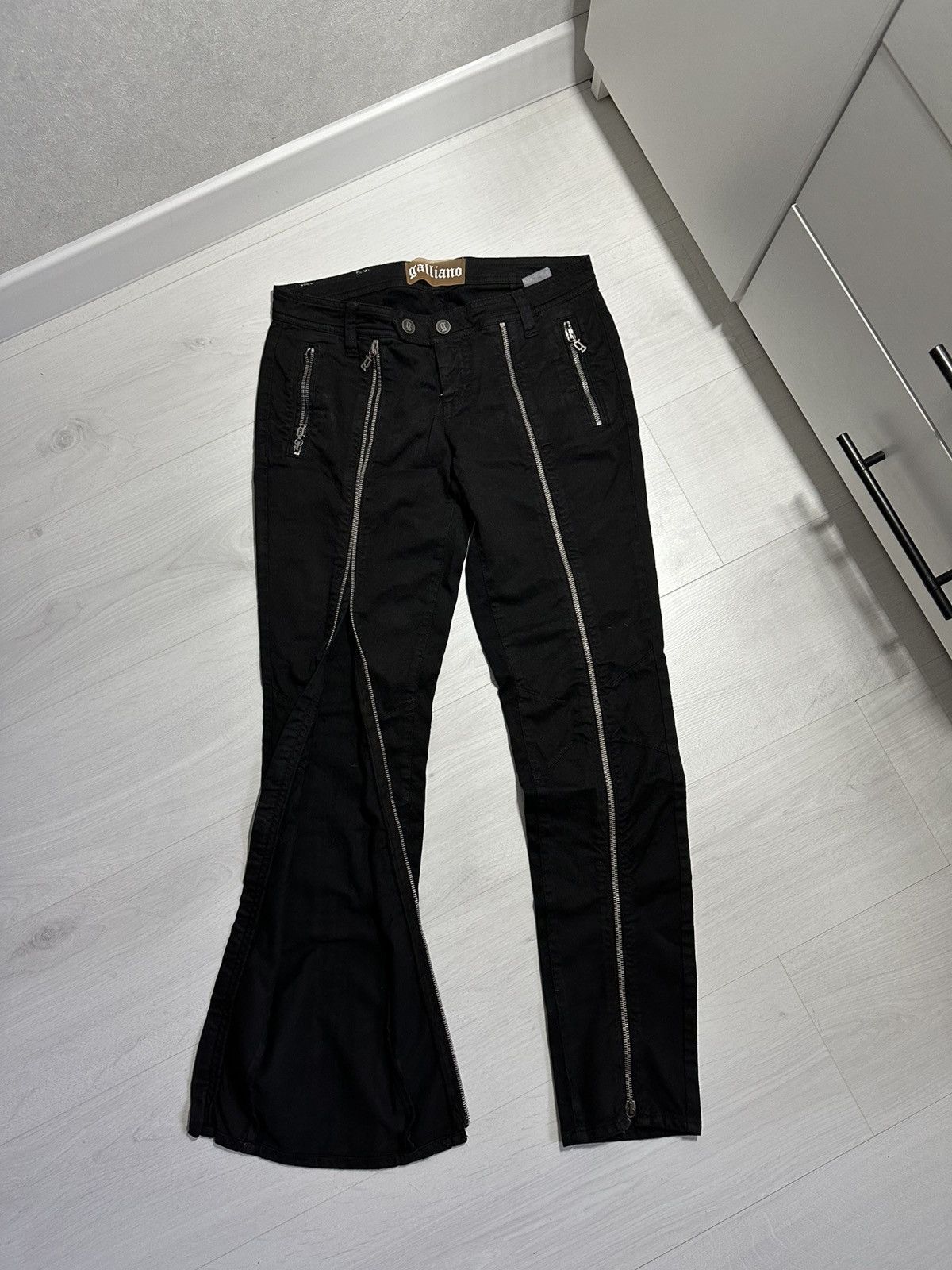 パンツ Archive 00's Galliano Coating Pants John Galliano 2000's Slate Utility Capris (Medium) — sororité.